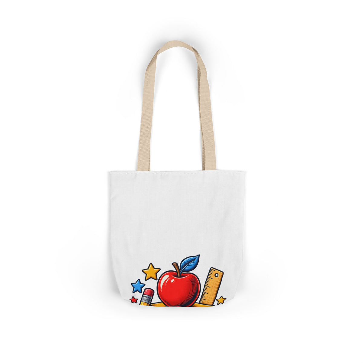 Retro School Books Apple Teacher Appreciation Tote Bag