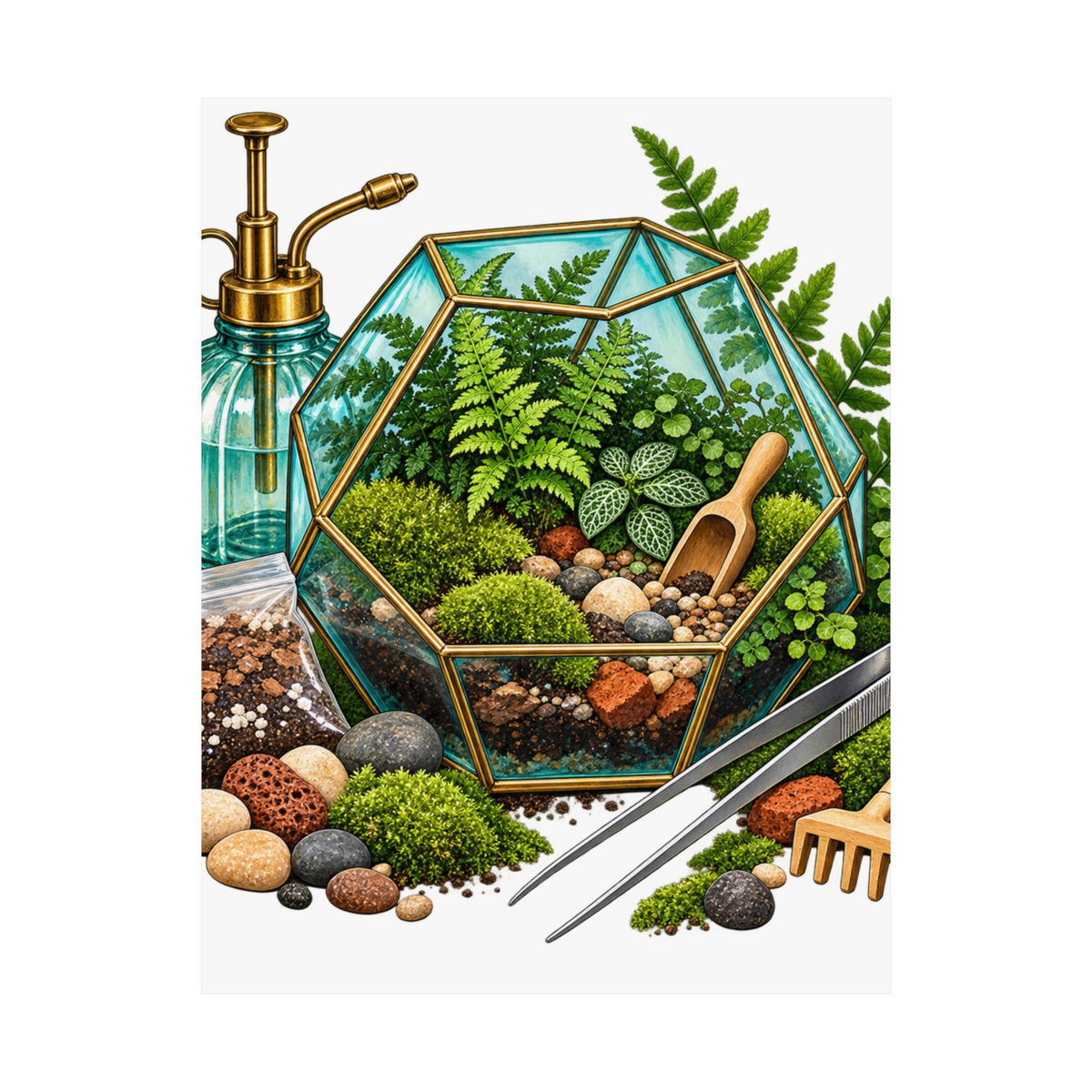 Fern Terrarium Building Workshop Poster