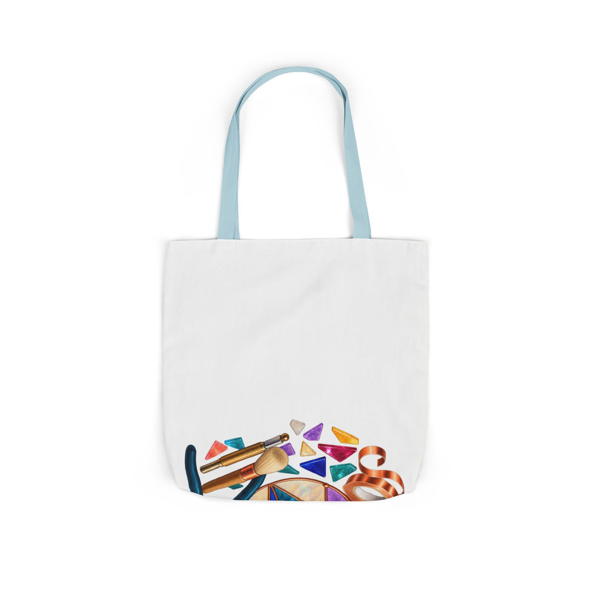 Abstract Stained Glass Suncatcher Workshop Tote Bag