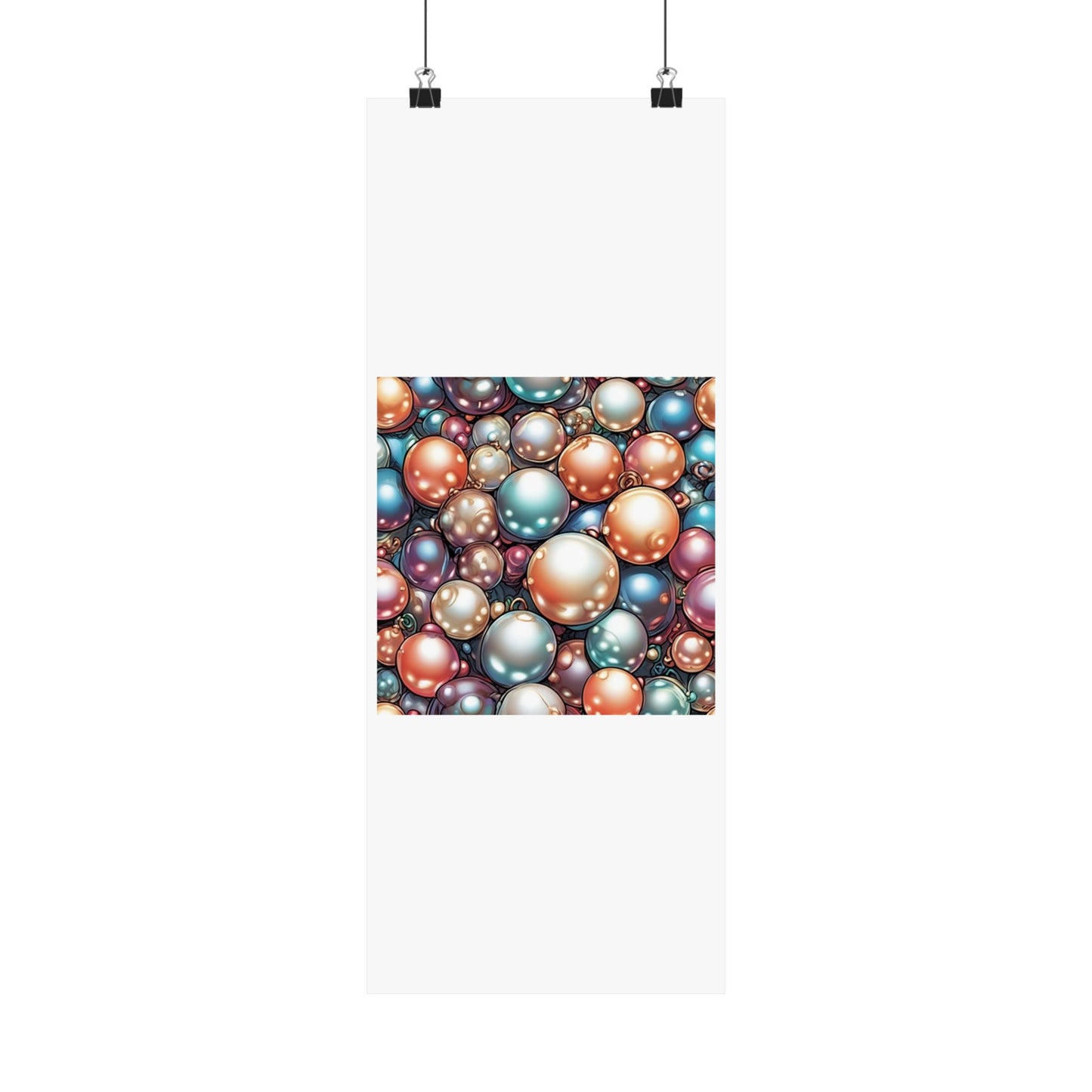 Glossy Orb Marble Abstract Gift Art Poster