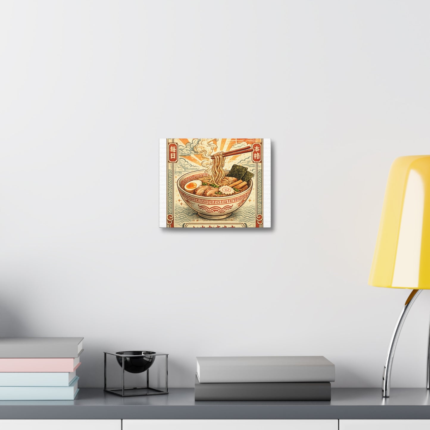 Vintage Ramen Bowl Japanese Food Canvas Art