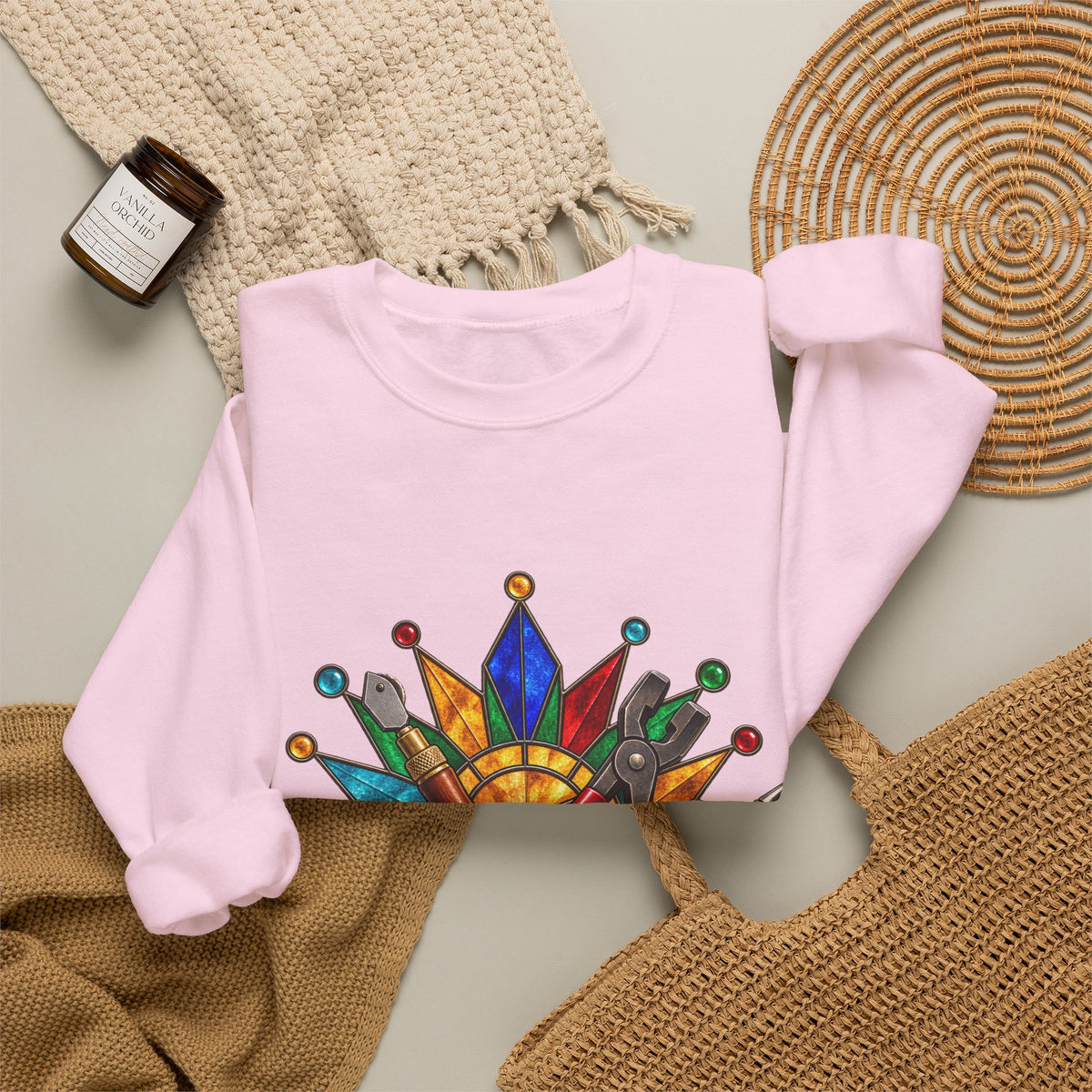 Stained Glass Workshop Tools Sweatshirt
