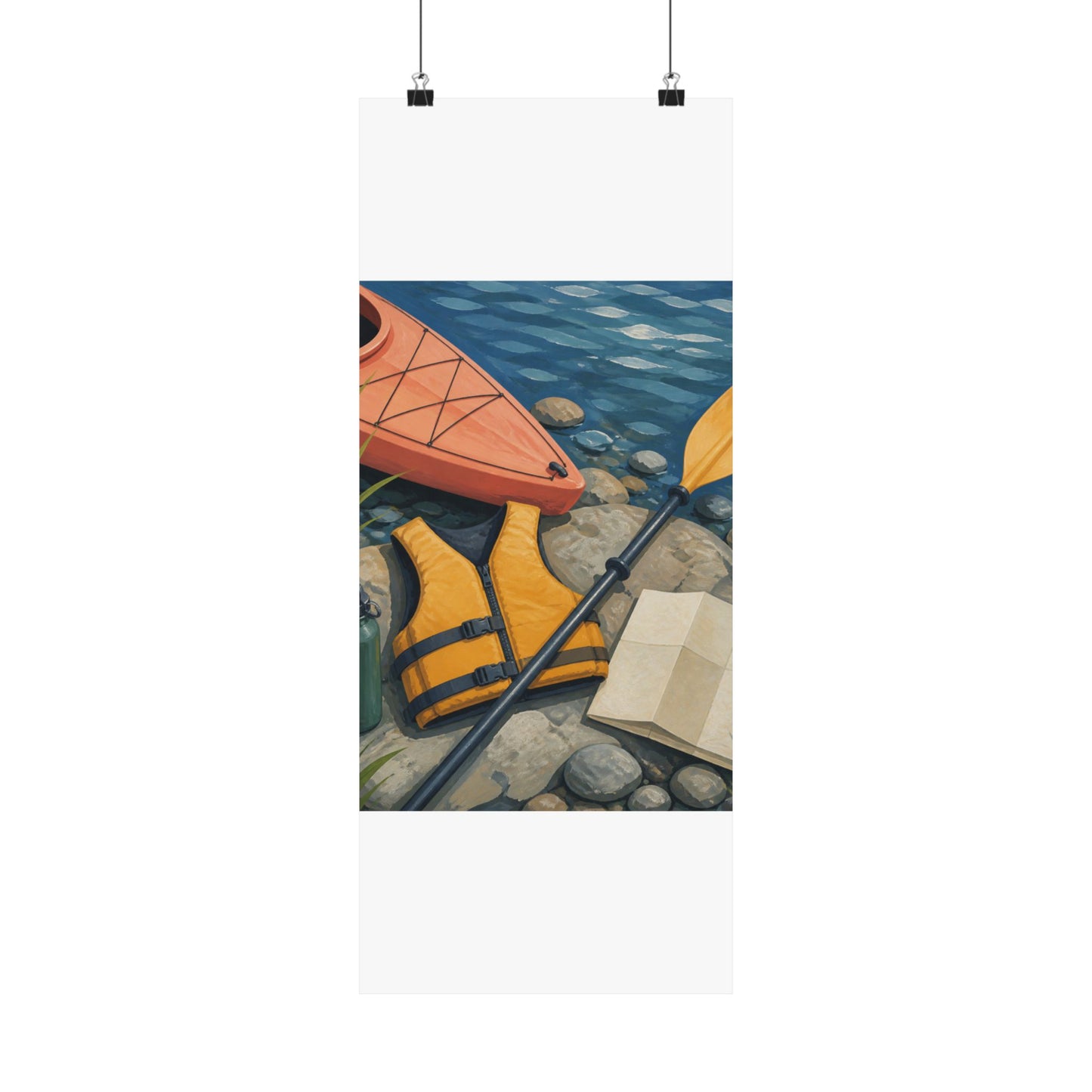 Calm Kayaking Adventure Art Poster