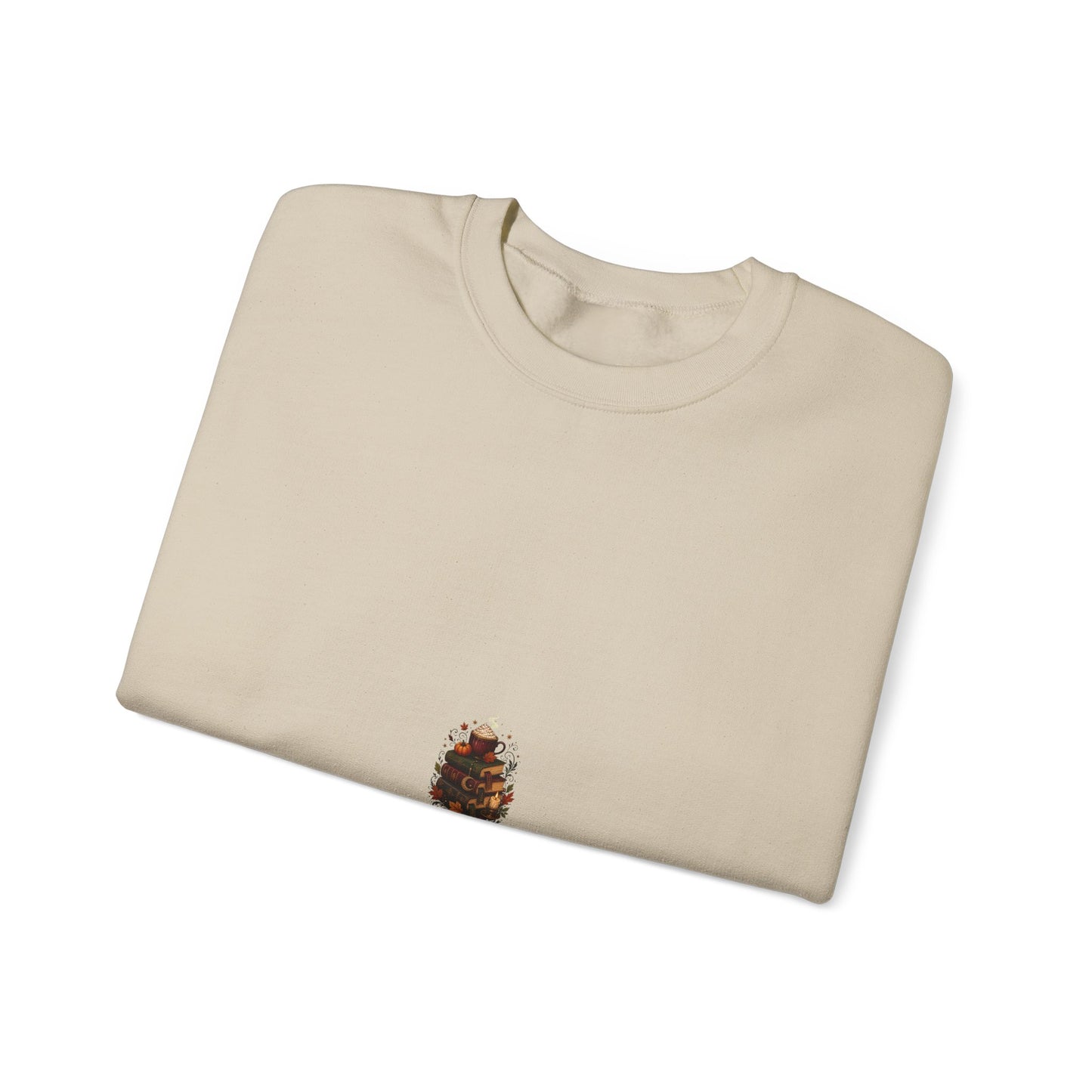 Autumn Library Latte Stack Book Lover Sweatshirt