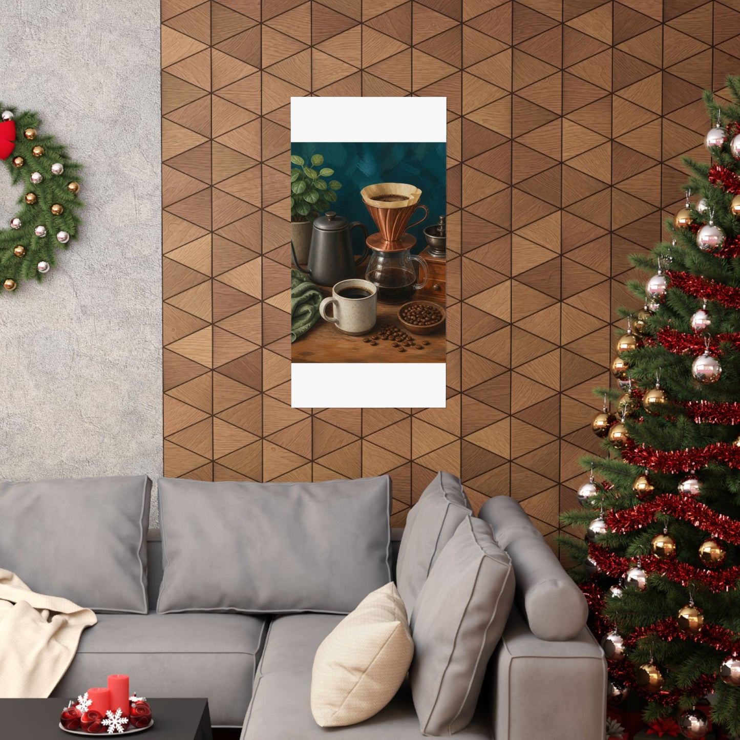 Warm Home Coffee Brewing Art Poster