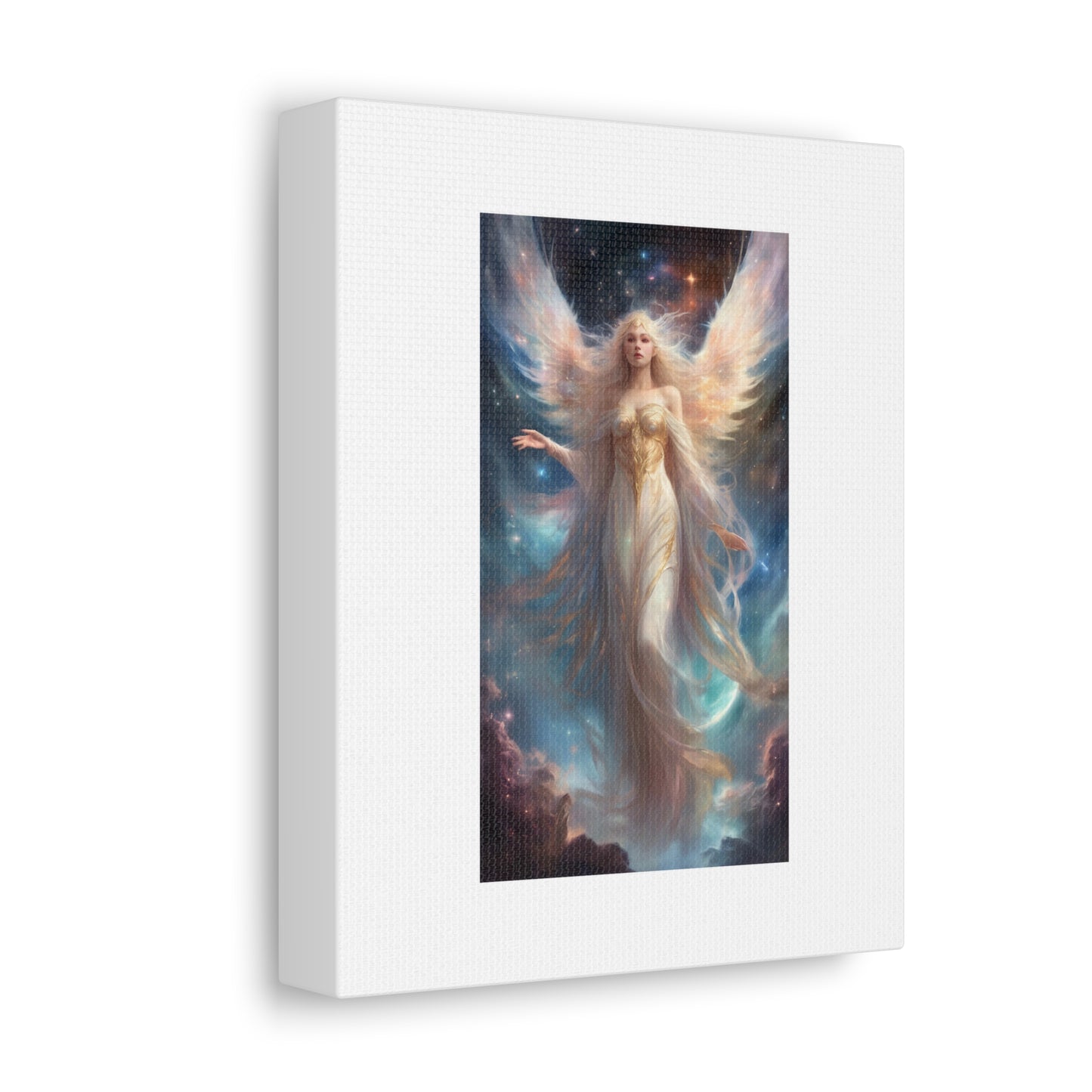Celestial Winged Heroine Fantasy Portrait Canvas