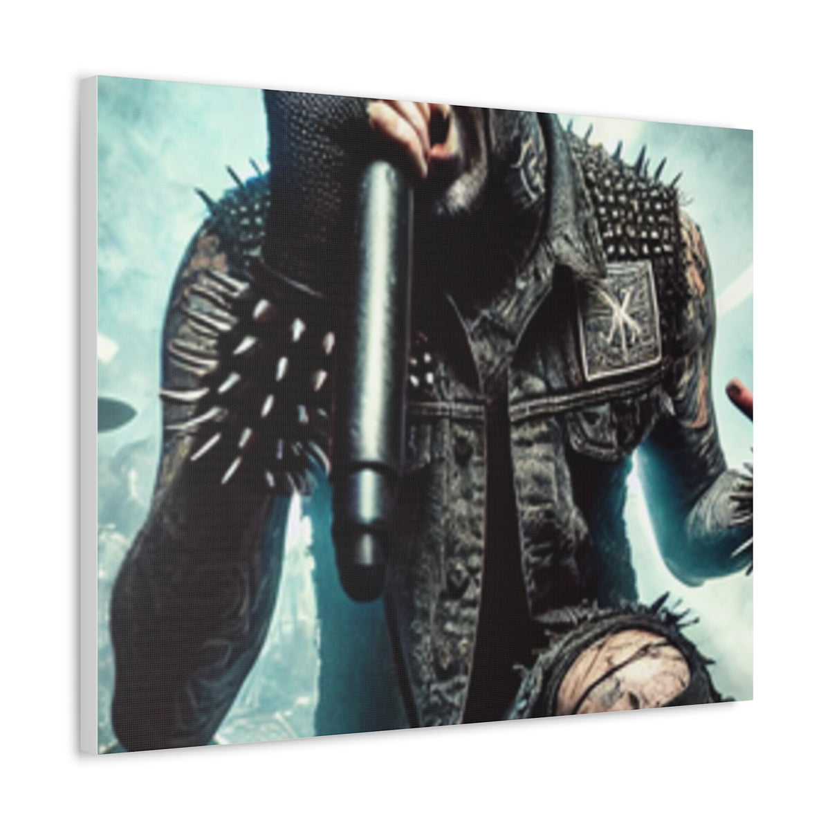 Punk Rock Vocalist Stage Energy Music Room Canvas Art