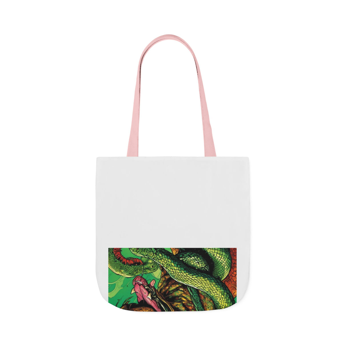 Serpent Guardian Dog Bold Fantasy Creature Tote Bag