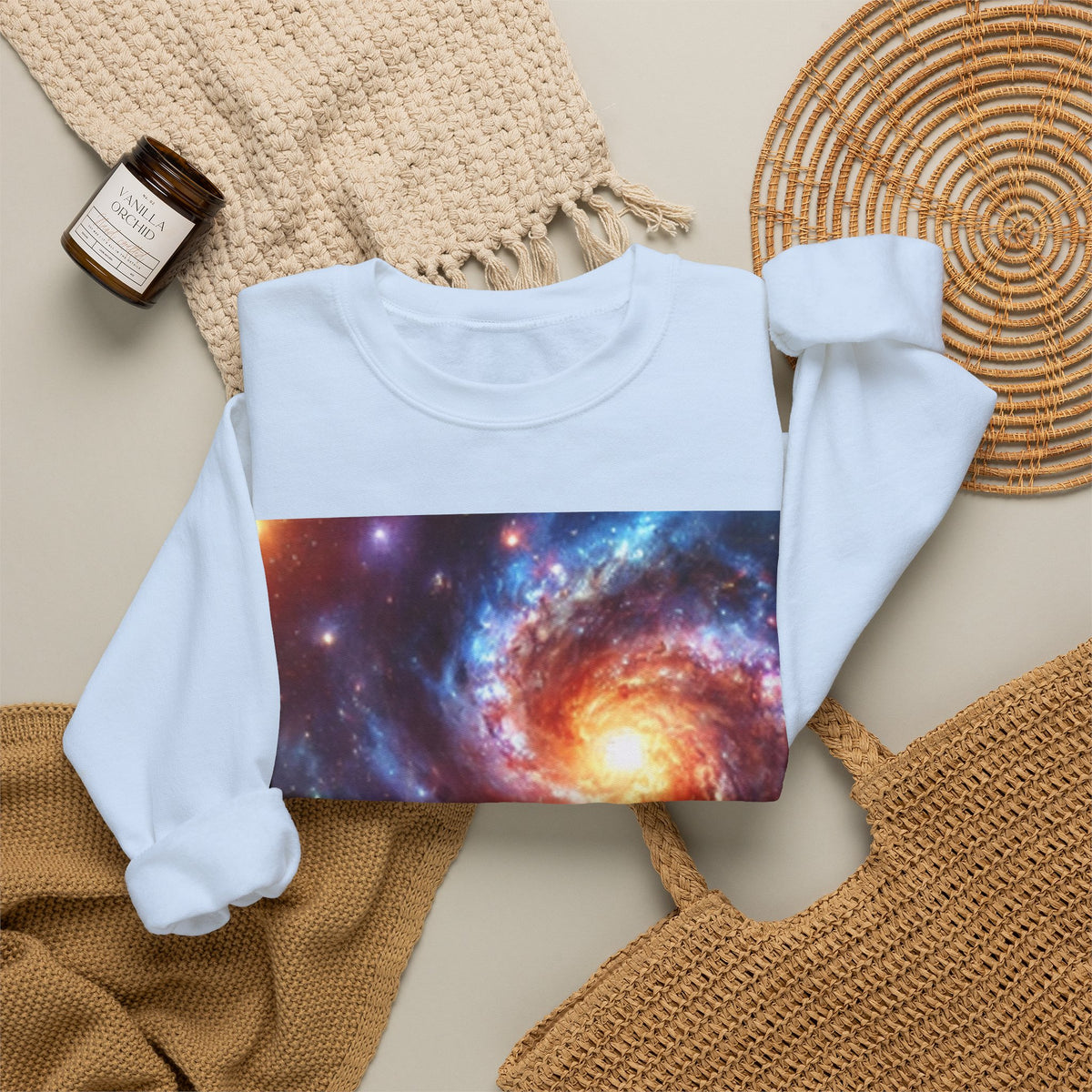 Galaxy Nebula Dreamscape Abstract Space Crew Sweatshirt Gift