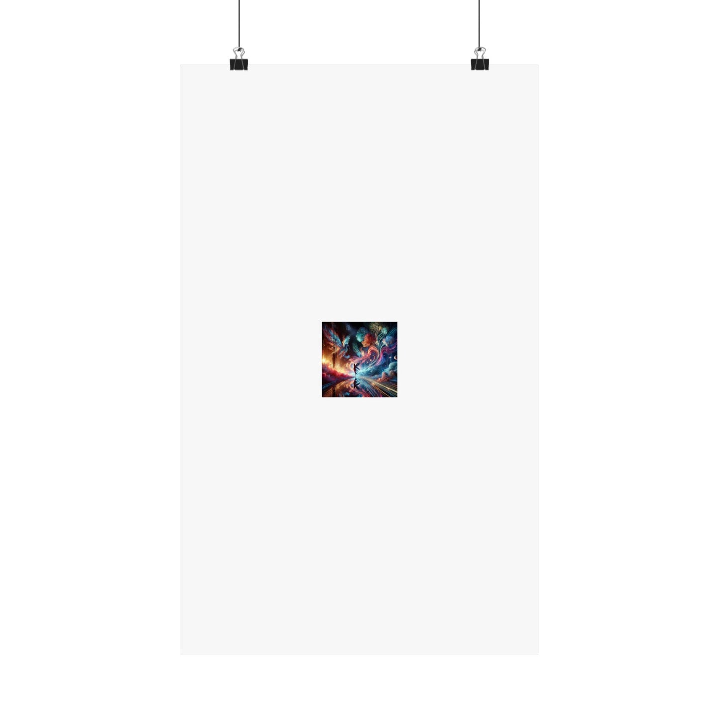 Cosmic Aurora Dancer Dreamscape Celestial Dance Poster