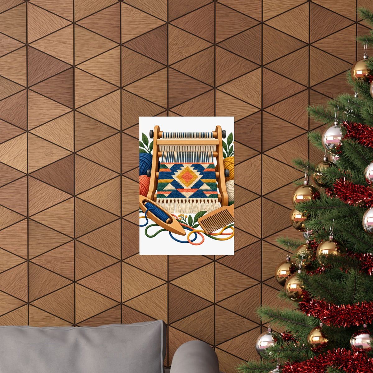Geometric Hand Weaving Workshop Poster