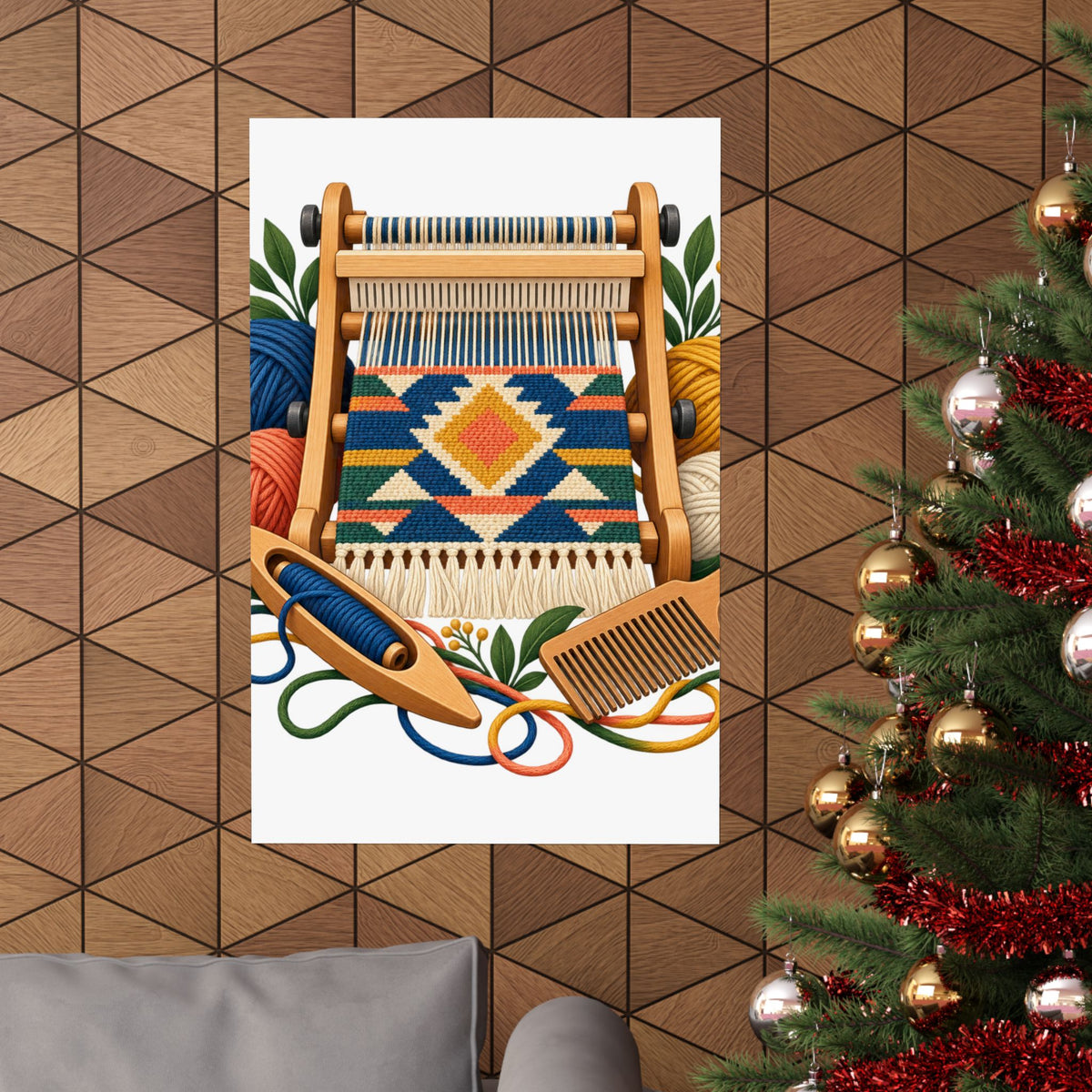 Geometric Hand Weaving Workshop Poster