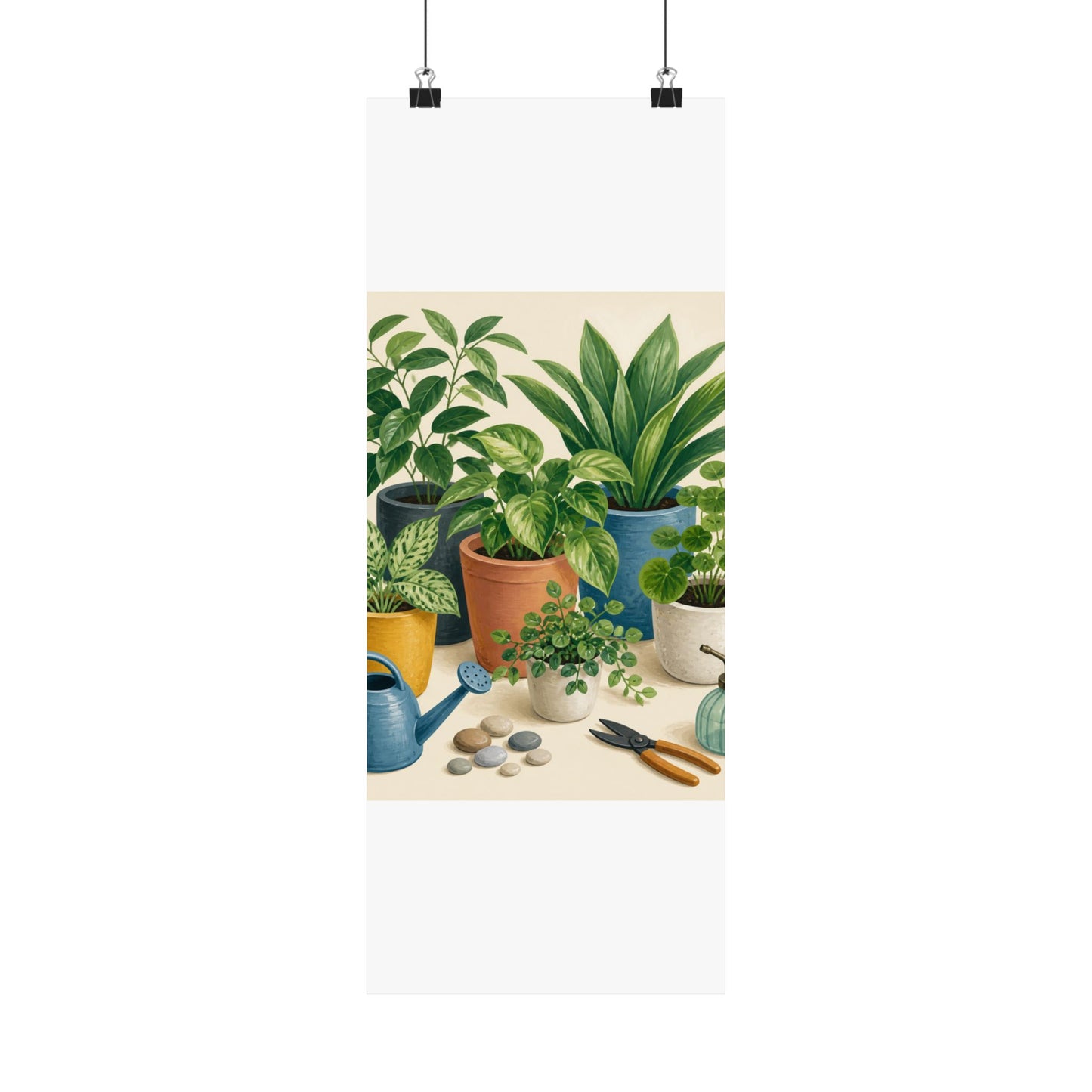 Calm Indoor Houseplant Collection Art Poster
