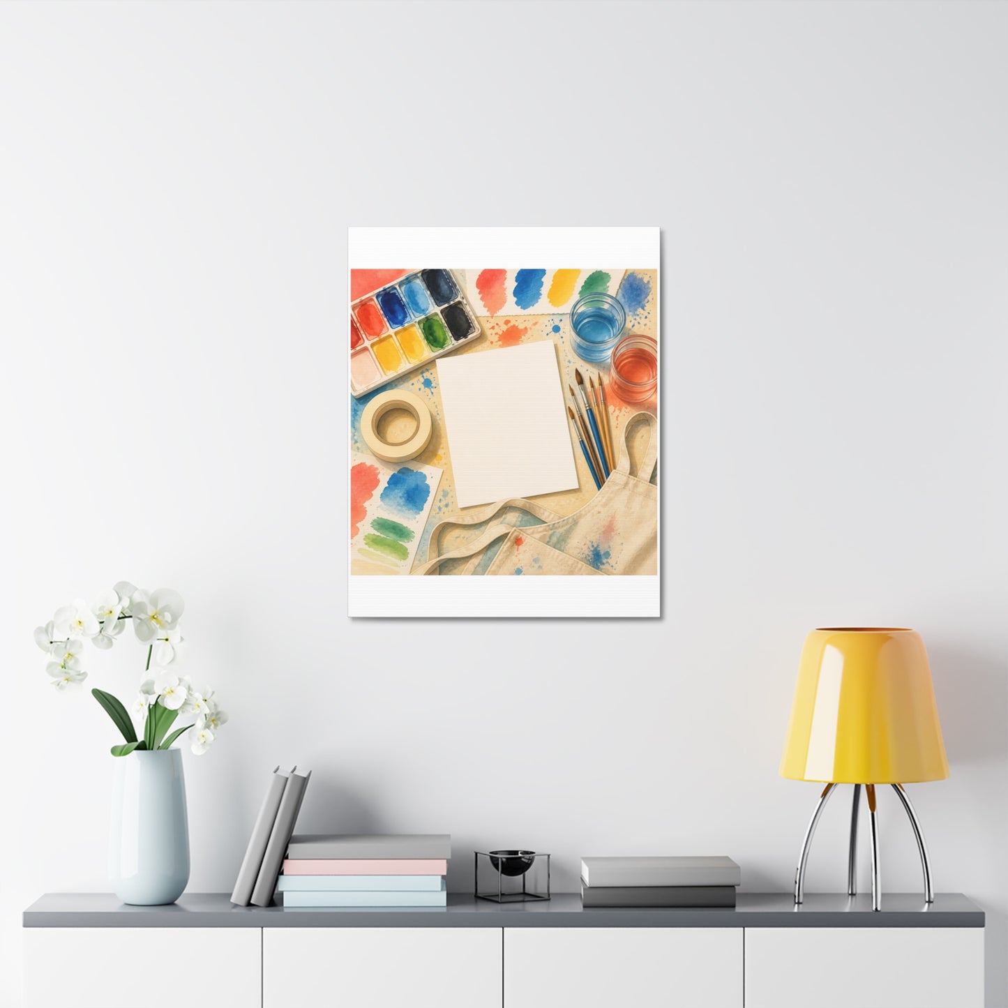 Bright Watercolor Painting Hobby Art Canvas Art