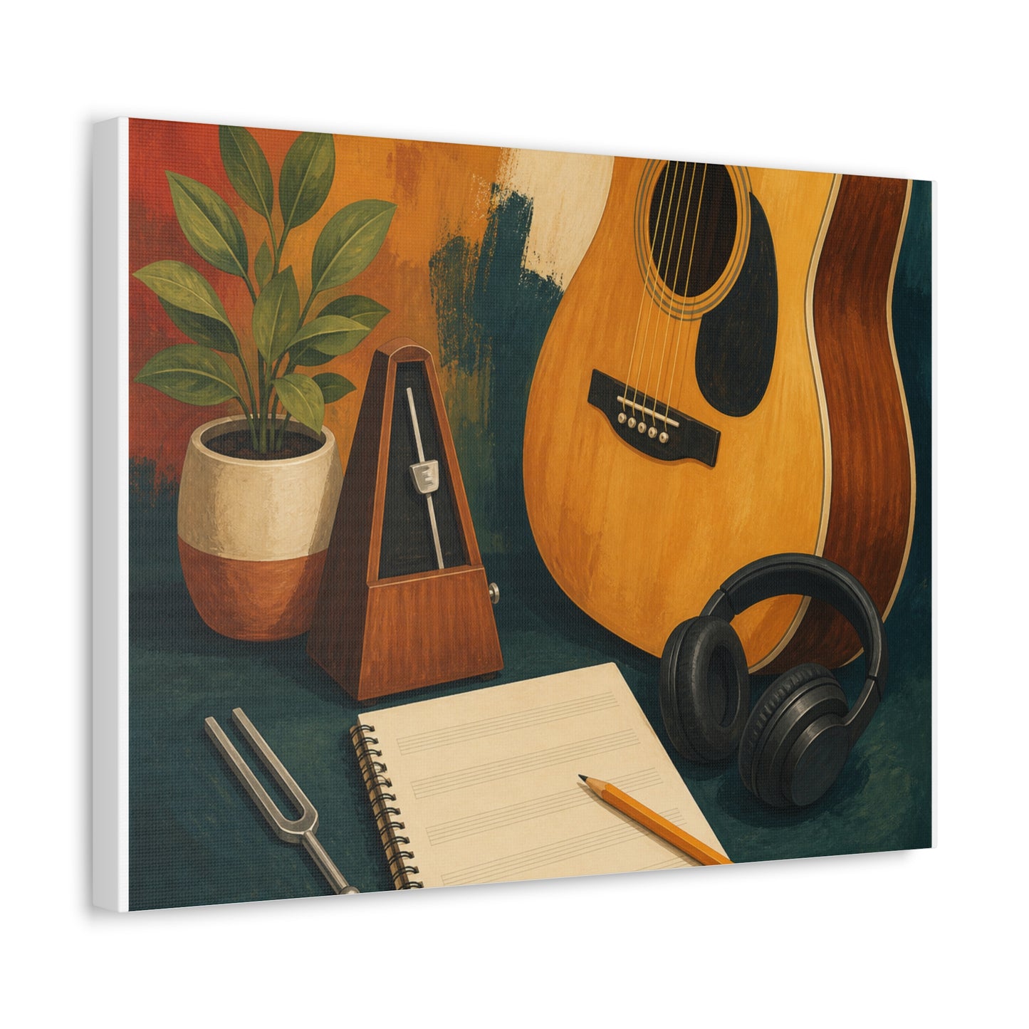 Warm Music Practice Hobby Canvas Art