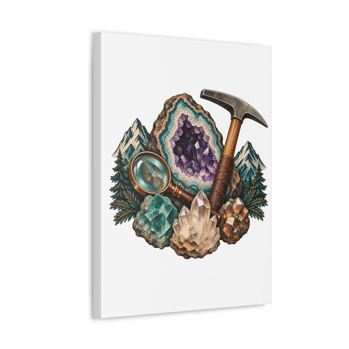 Vintage Geode and Rockhounding Field Kit Canvas
