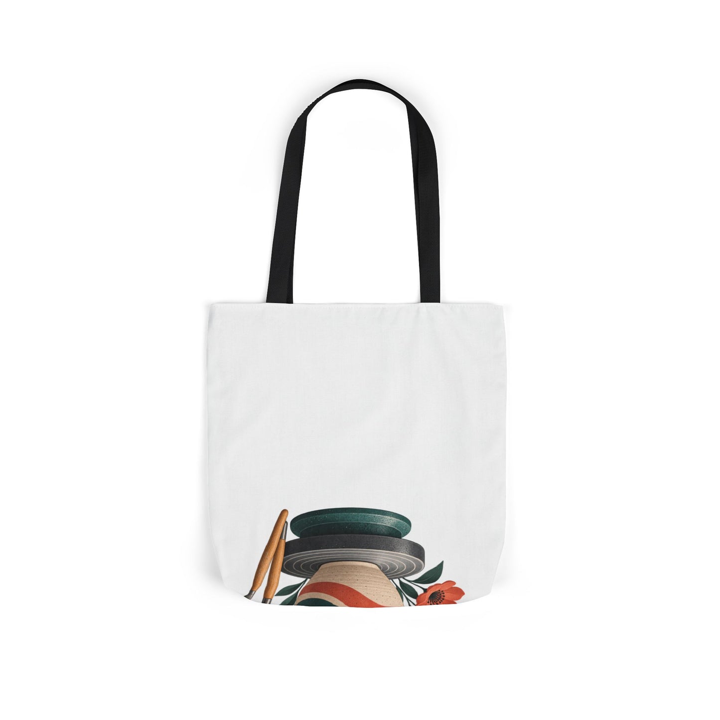 Midcentury Pottery Botanical Art Tote Bag