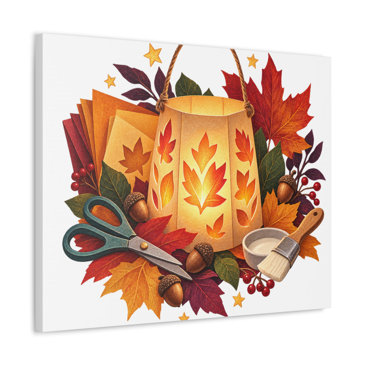 Autumn Lantern Making Workshop Canvas