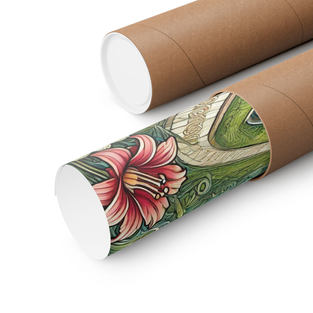 Botanical Gazebo Garden Art Nouveau Wall Art Poster