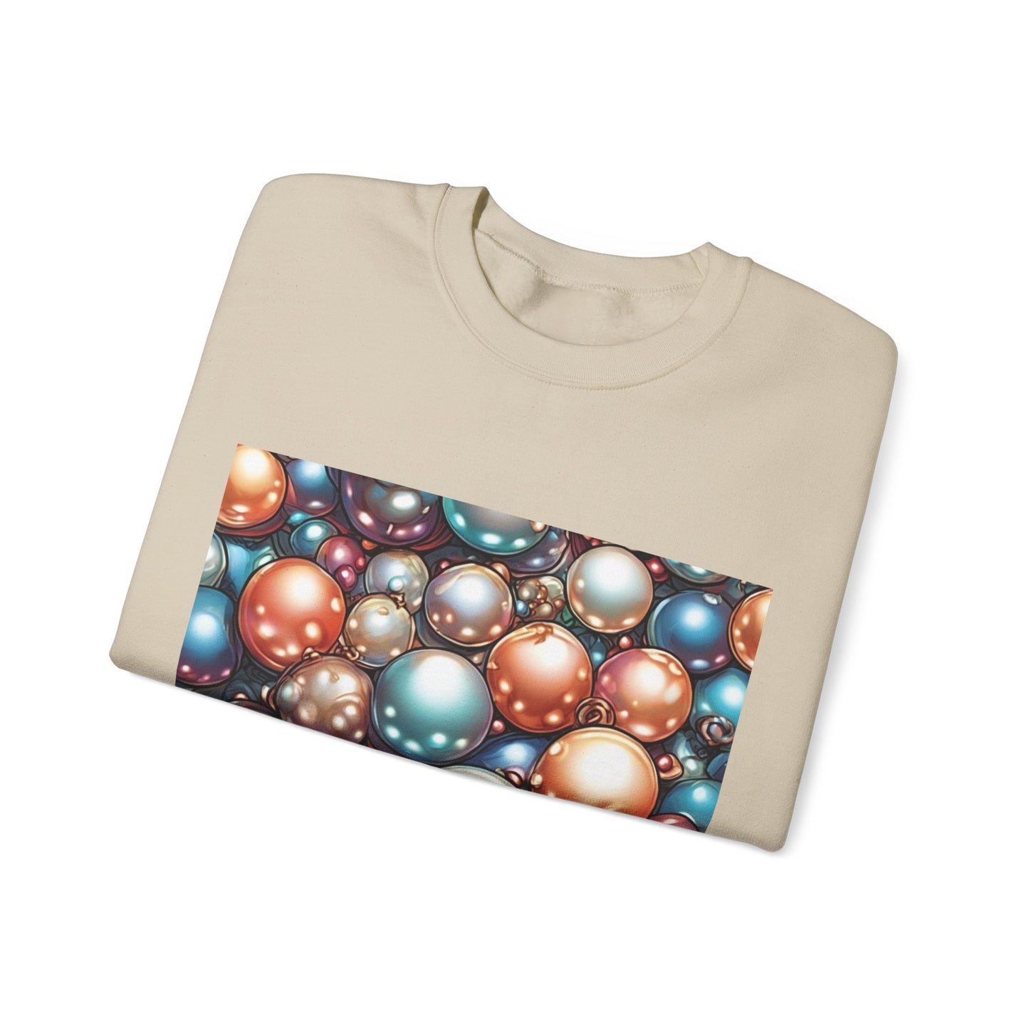 Glossy Orb Marble Abstract Gift Art Sweatshirt