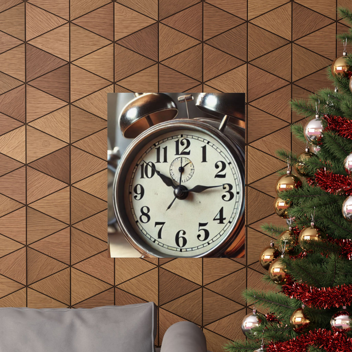 Vintage Alarm Clock Morning Routine Classic Clock Poster