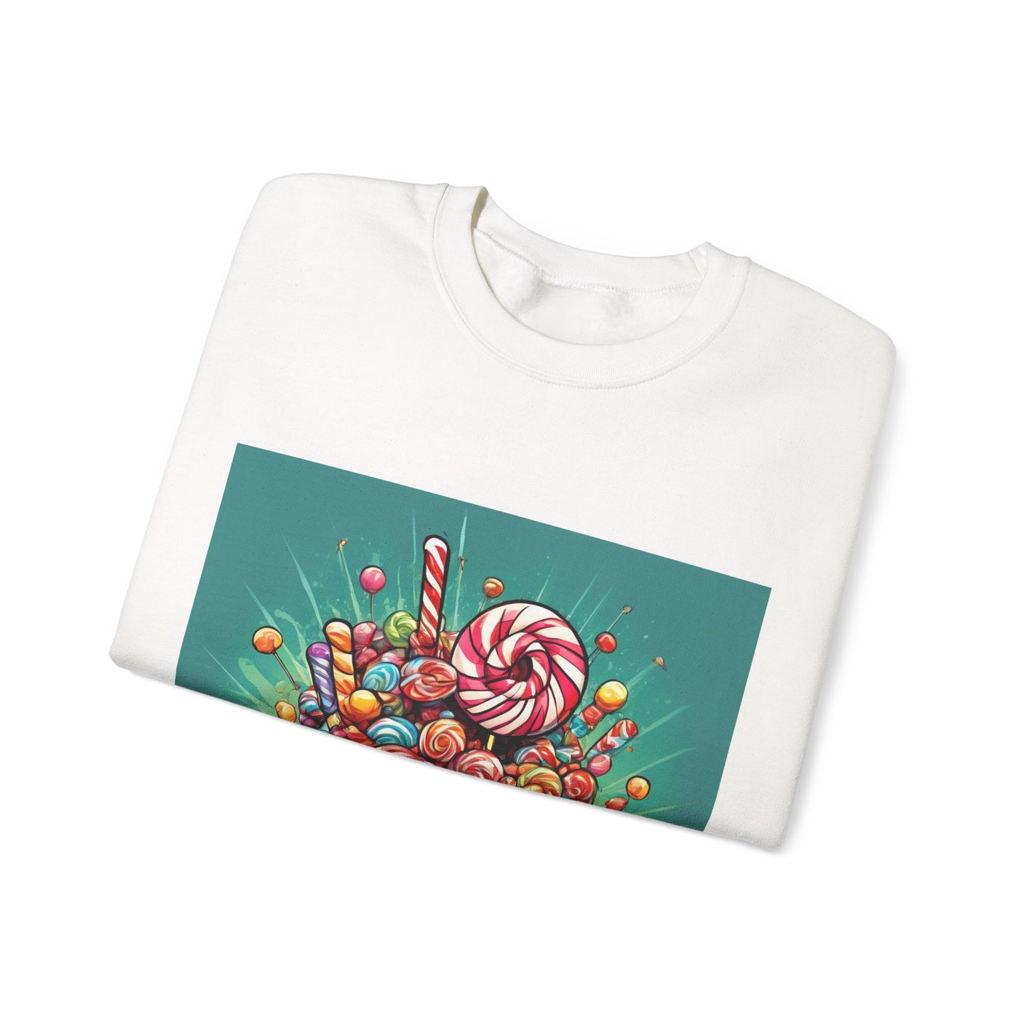Holiday Candy Bucket Sweets Gift Art Sweatshirt