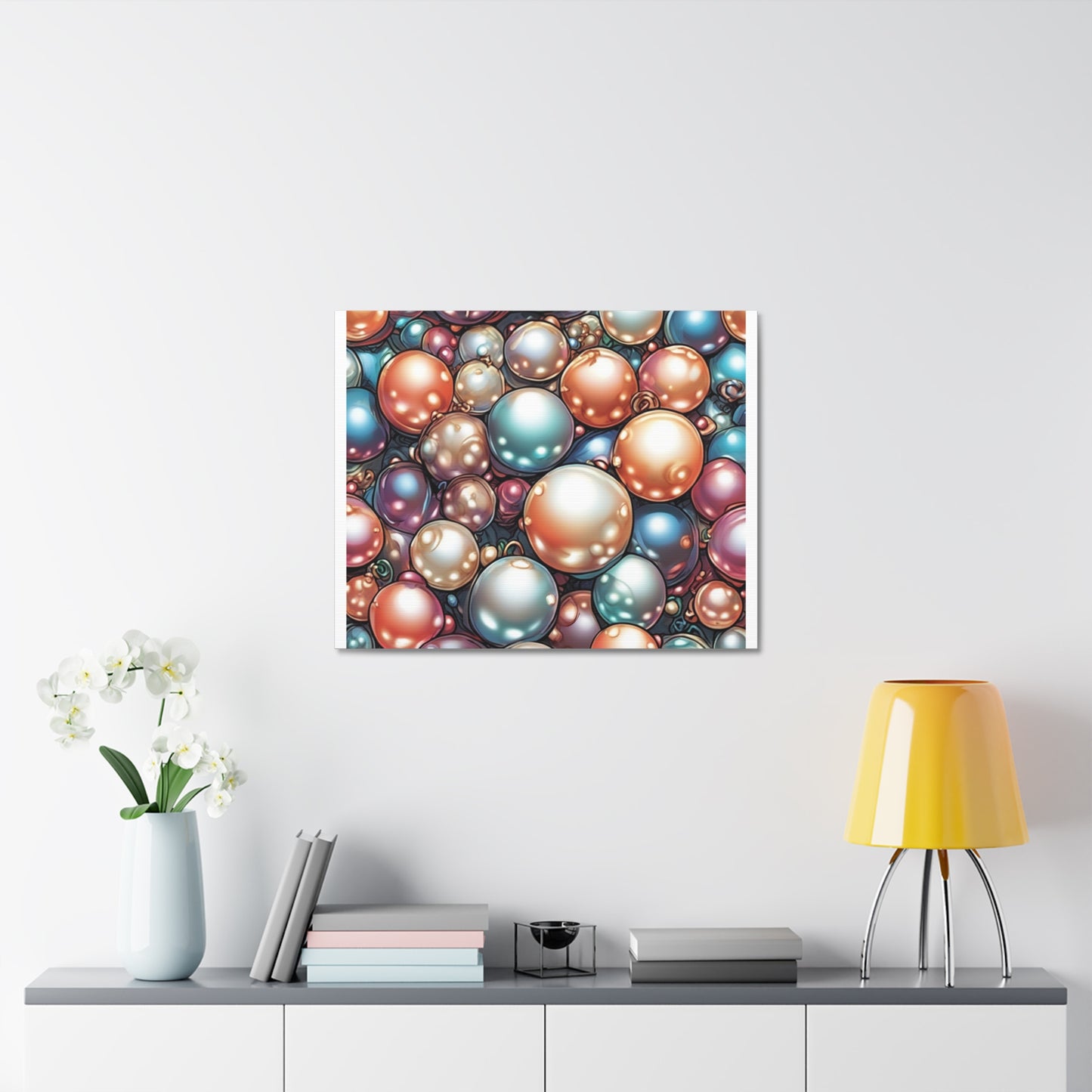 Glossy Orb Marble Abstract Gift Art Canvas