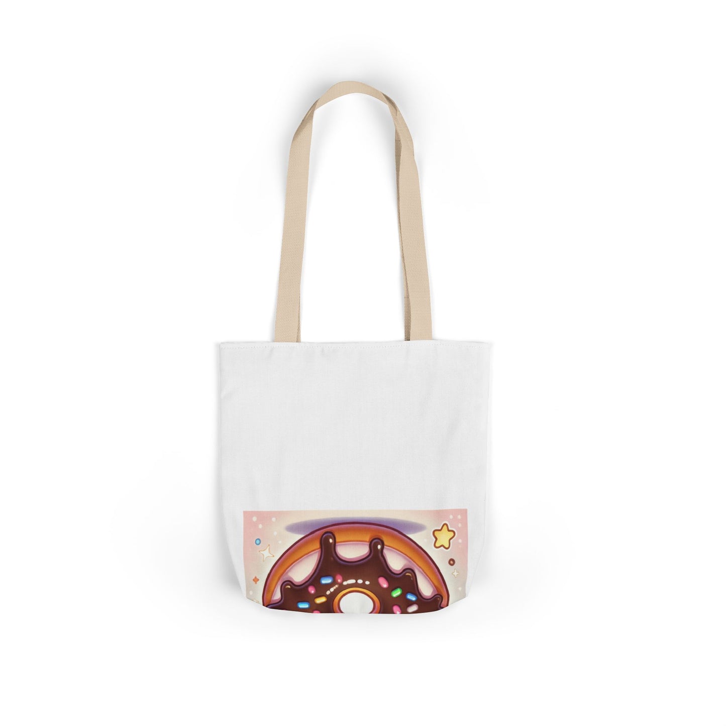 Kawaii Chocolate Donut Cute Dessert Art Tote Bag