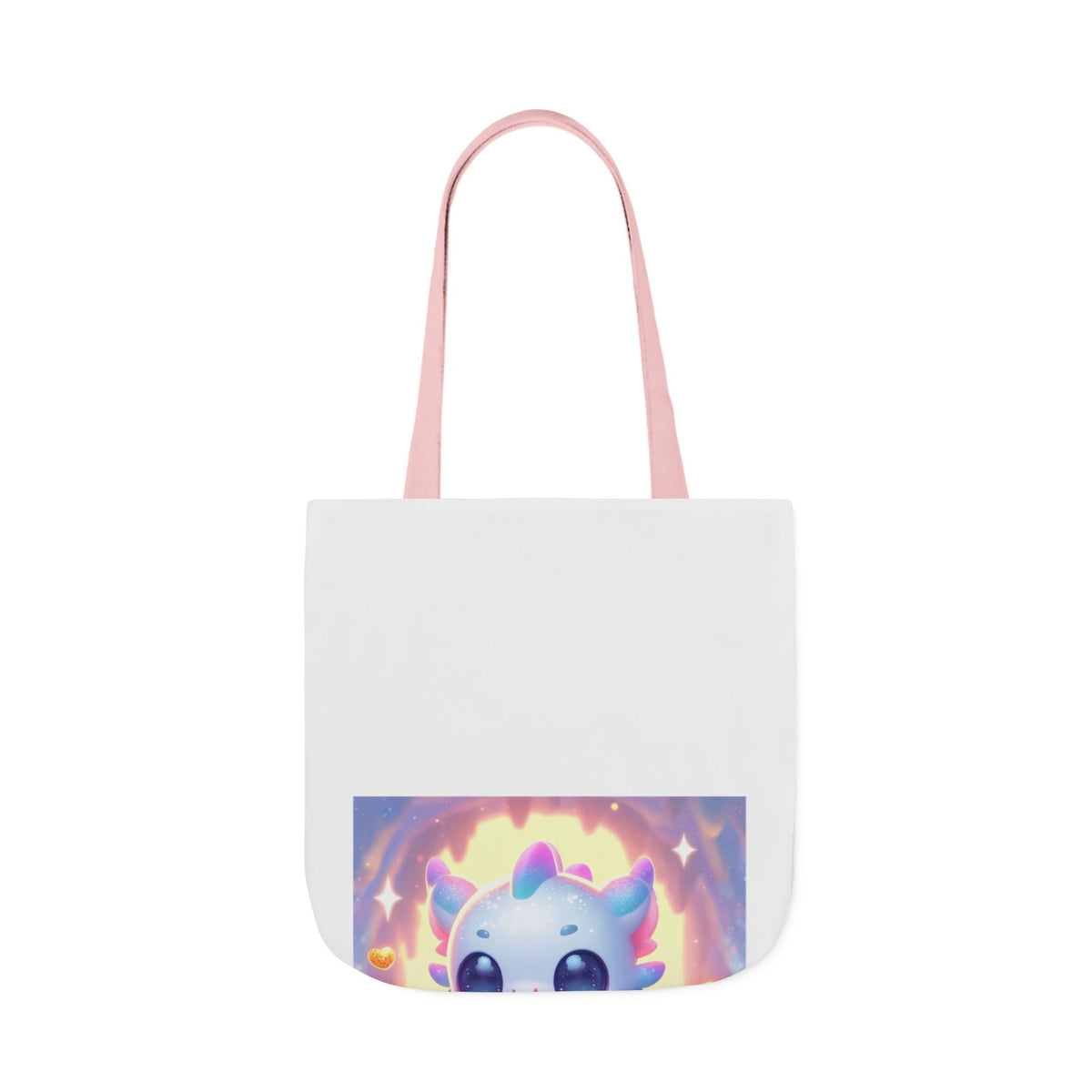 Pastel Treasure Dragon Kawaii Fantasy Canvas Tote Bag