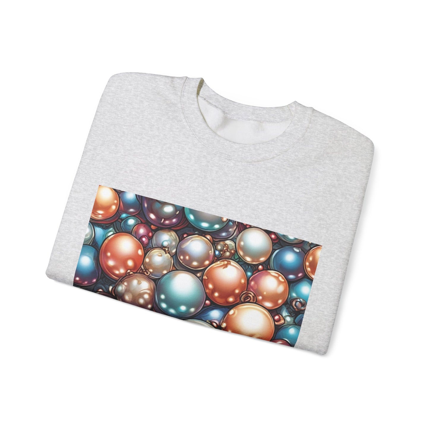Glossy Orb Marble Abstract Gift Art Sweatshirt