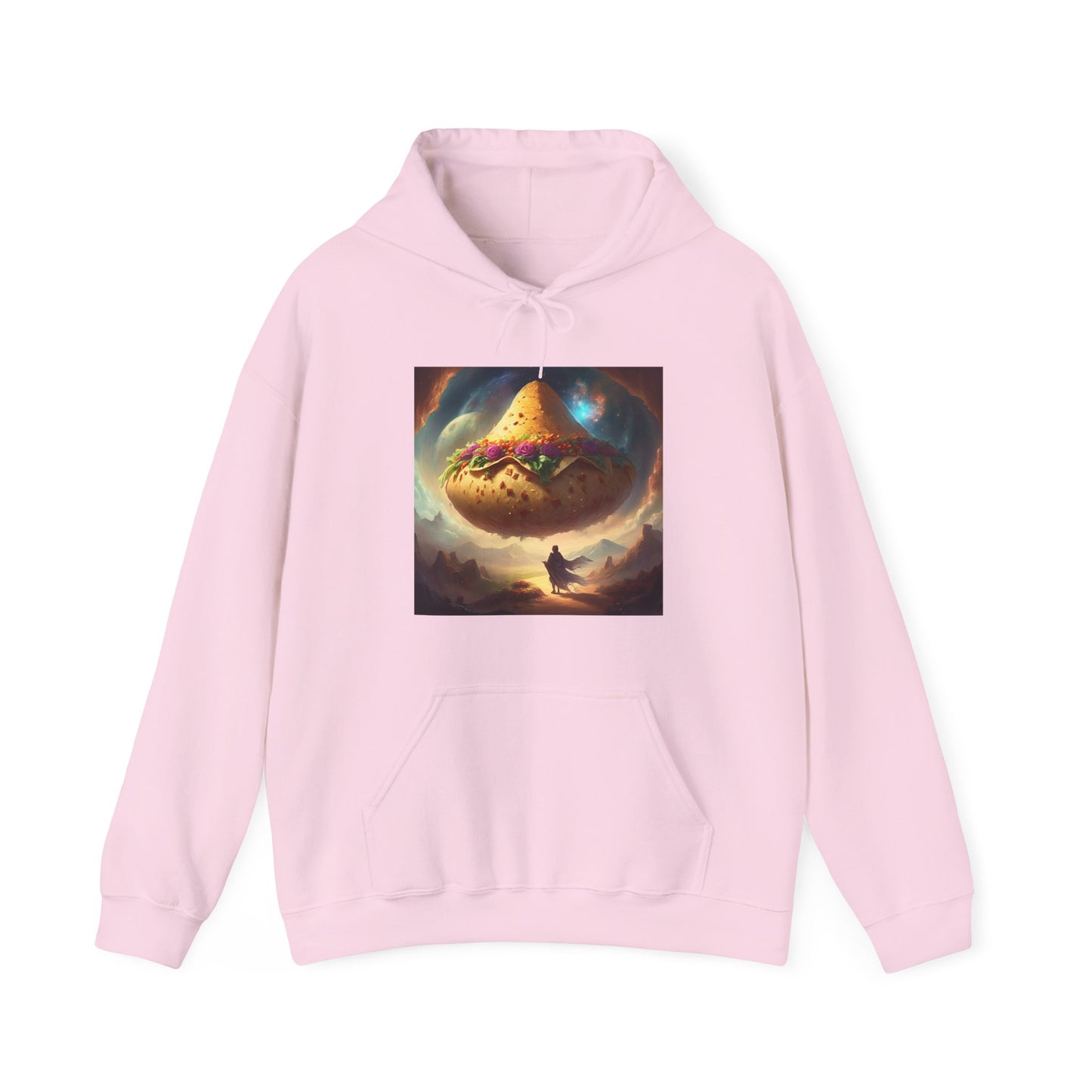 Cosmic Taco Planetoid Surreal Food Fantasy Art Hoodie