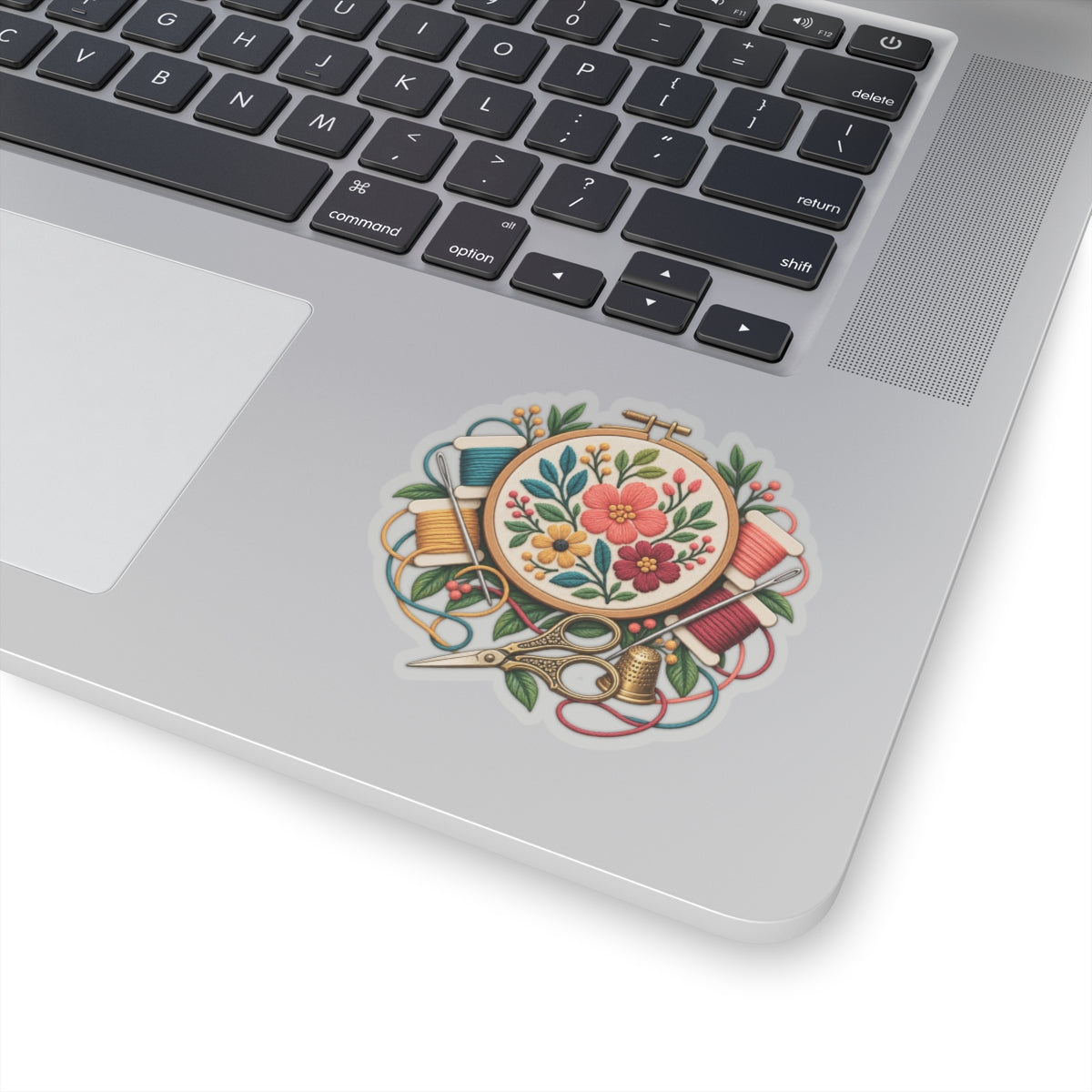 Botanical Embroidery Workshop Sticker