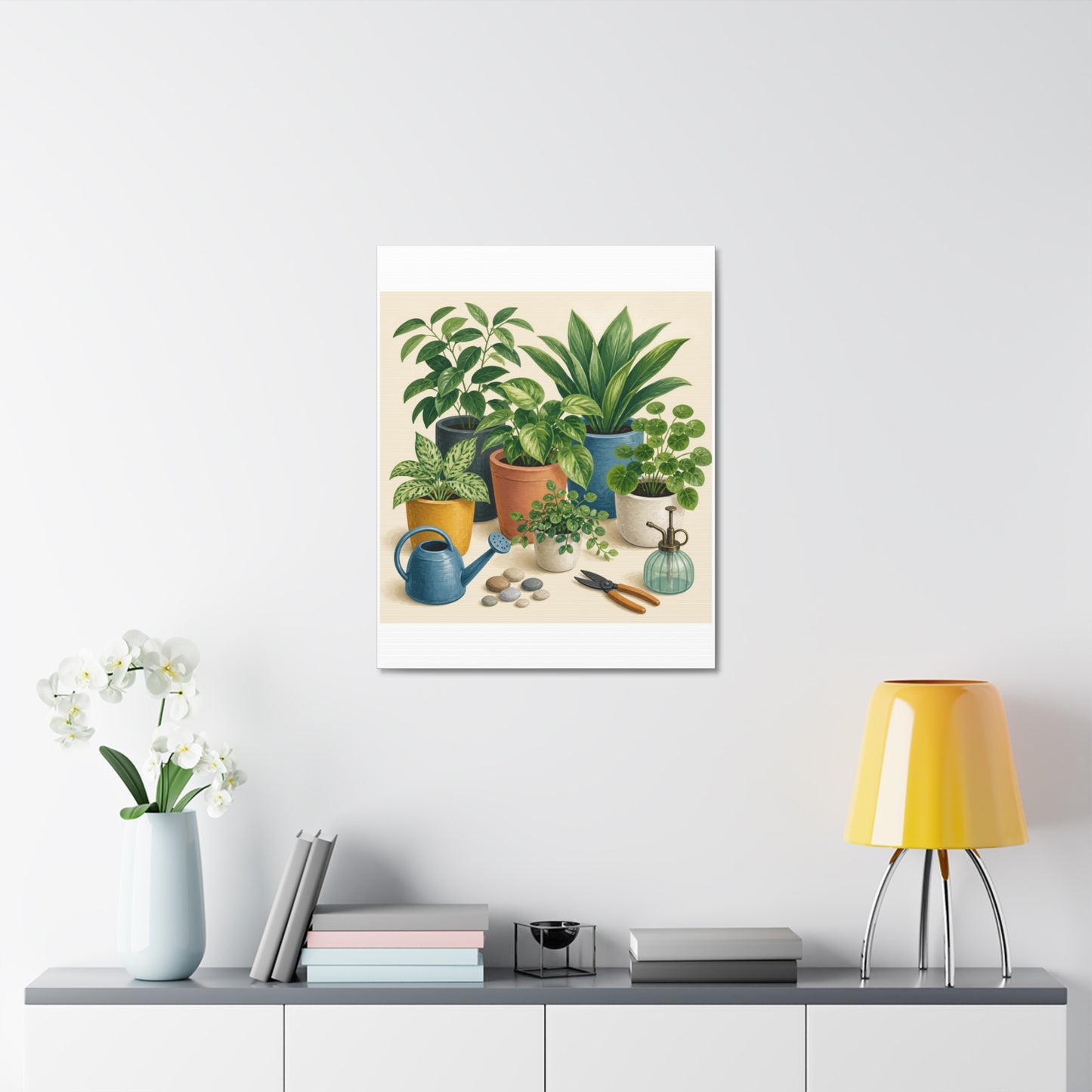 Calm Indoor Houseplant Collection Art Canvas Art