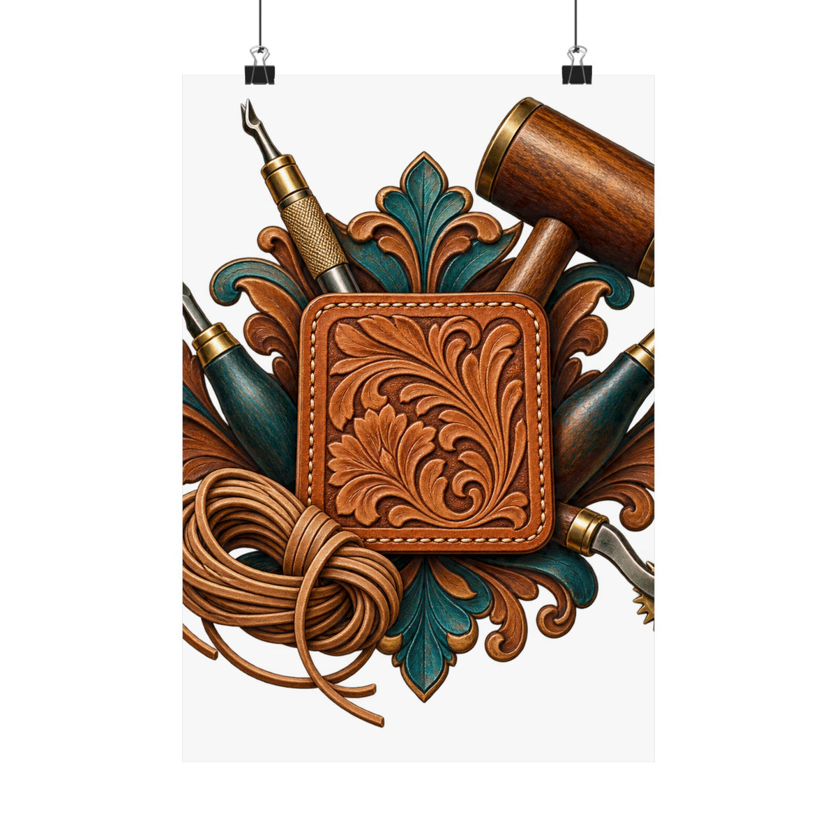 Traditional Leather Tooling Workshop Poster