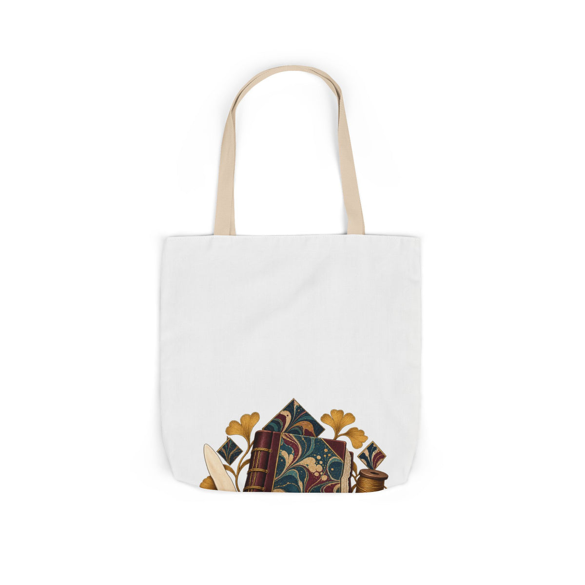Traditional Marbled Bookbinding Workshop Tote Bag