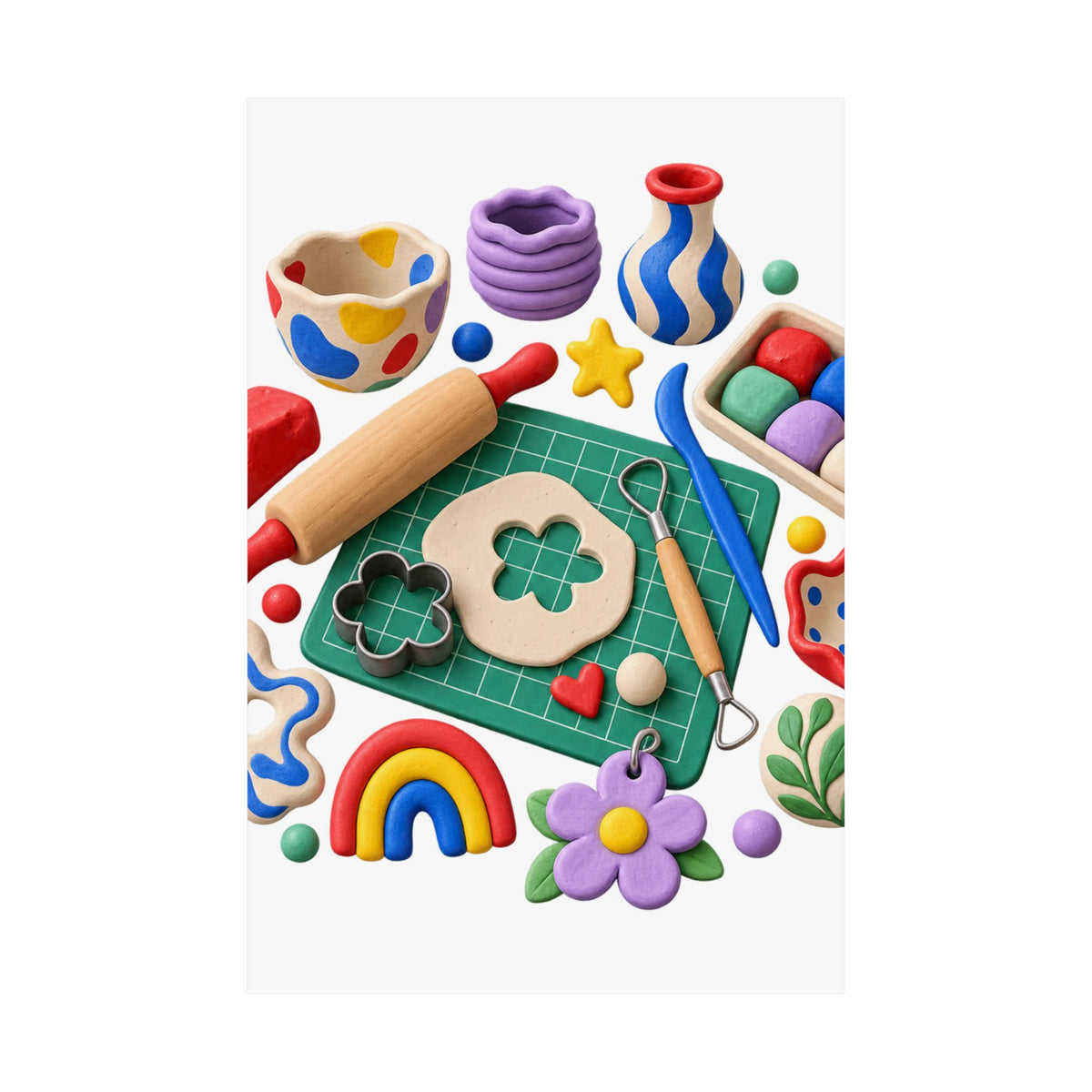 Miniature Clay Sculpting Workshop Poster