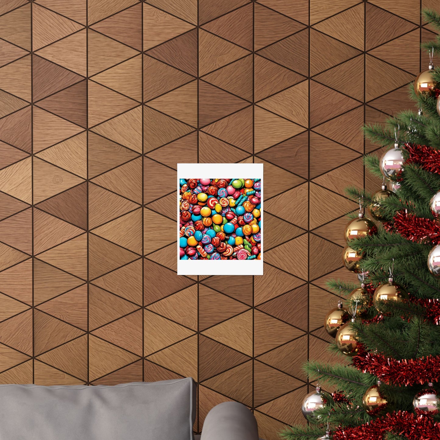 Colorful Candy Pattern Sweets Gift Art Poster