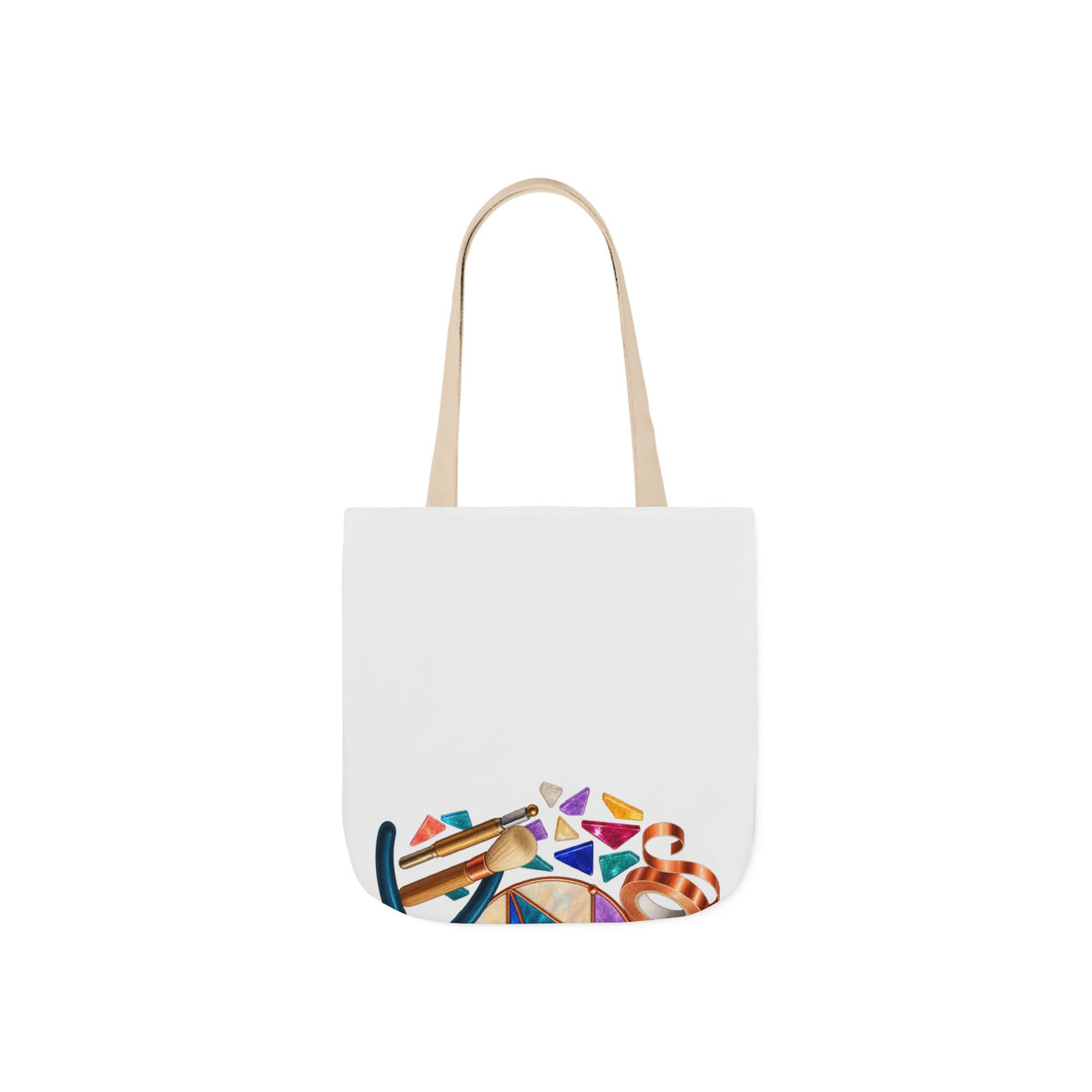 Abstract Stained Glass Suncatcher Workshop Tote Bag