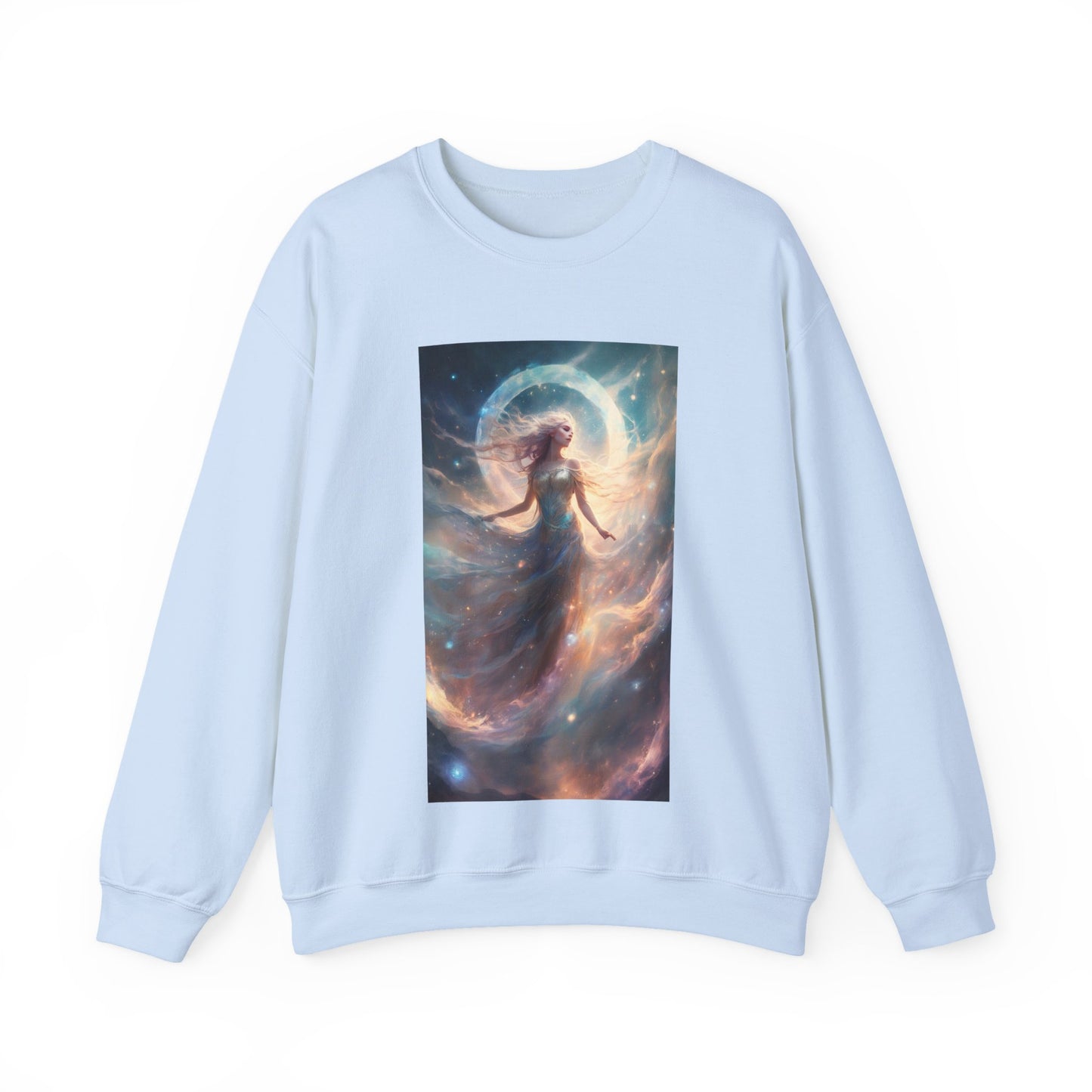 Moonlit Celestial Dancer Fantasy Portrait Sweatshirt
