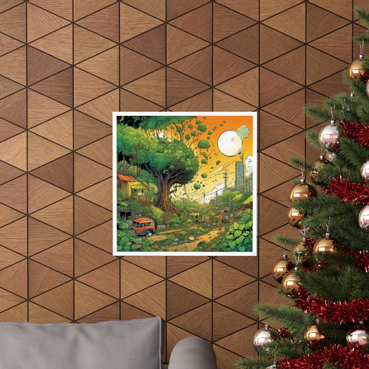 Cottage Road Landscape Nature Gift Art Poster