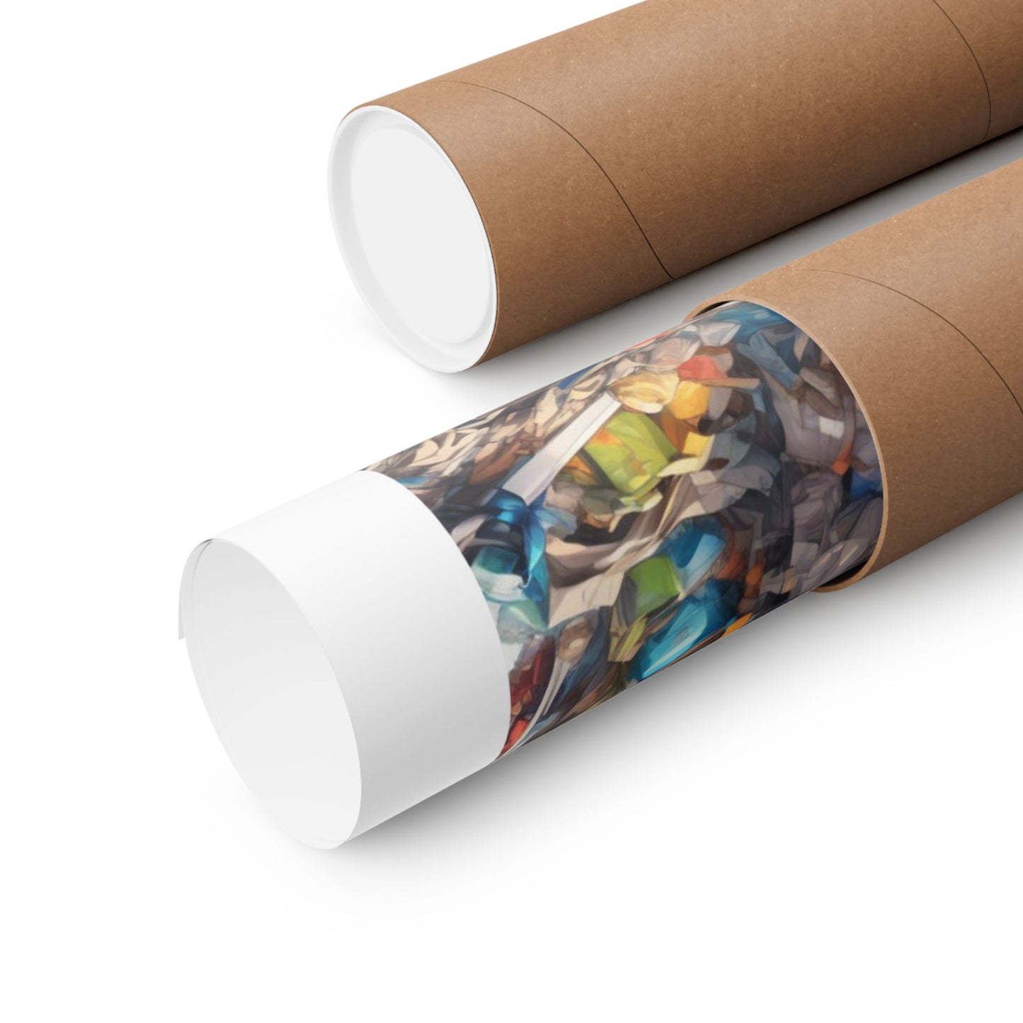 Recycling Rescue Anime Heroine Eco Street Art Poster
