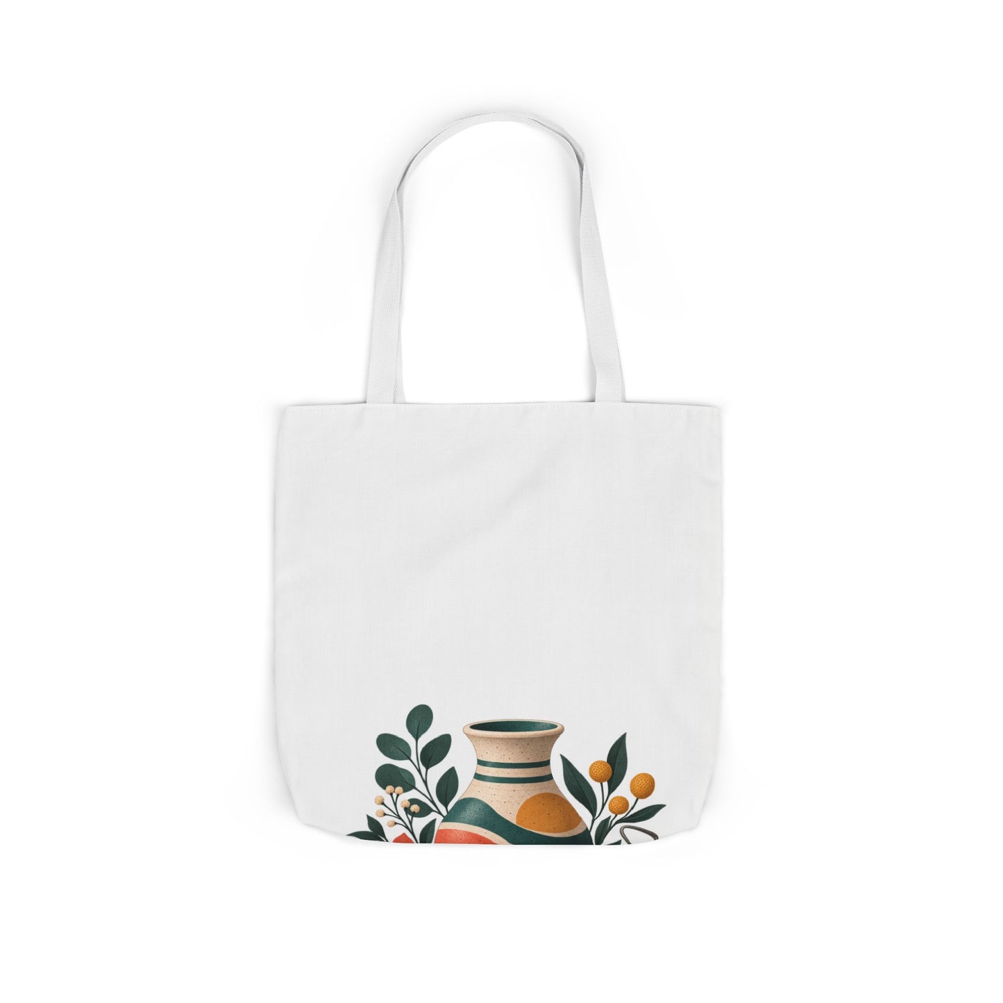 Midcentury Pottery Botanical Art Tote Bag