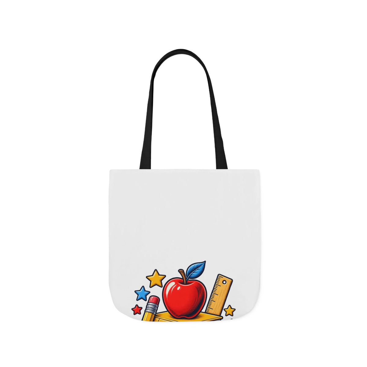 Retro School Books Apple Teacher Appreciation Tote Bag