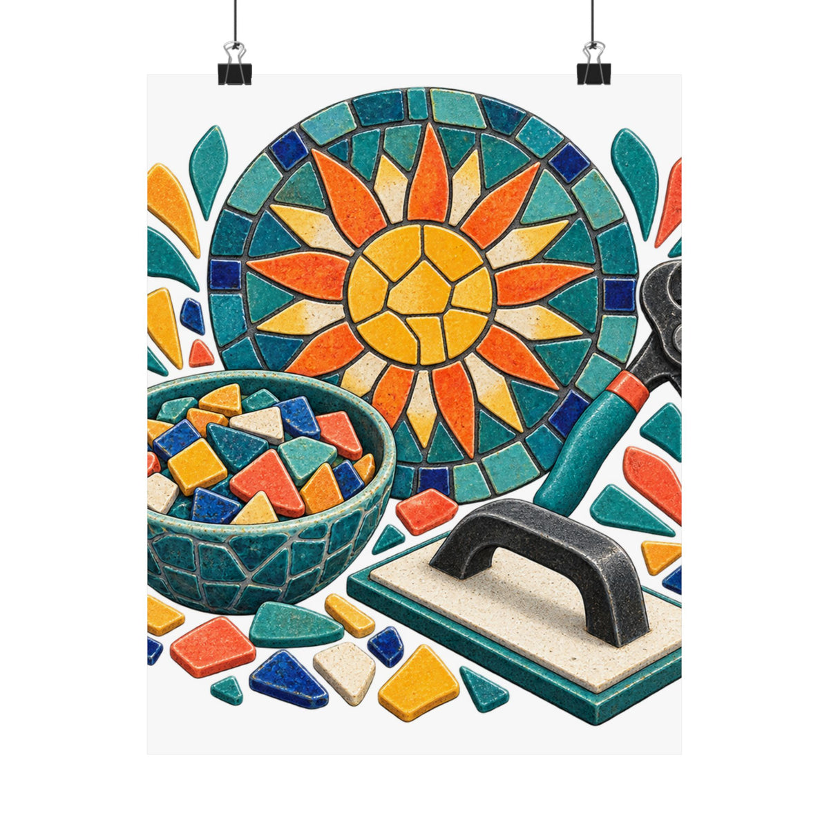 Sunburst Mosaic Making Workshop Poster