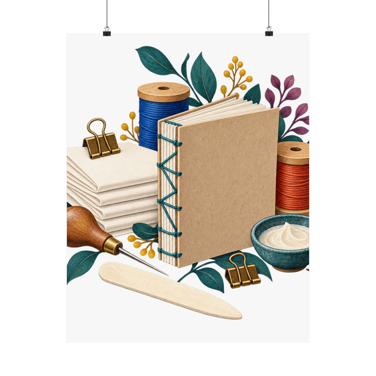 Hand Bookbinding Workshop Poster