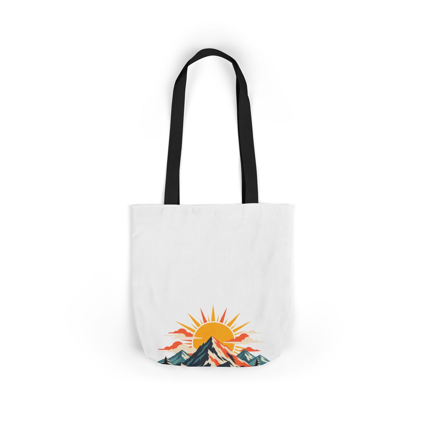 Alpine Sunrise River Mountain Adventure Tote Bag