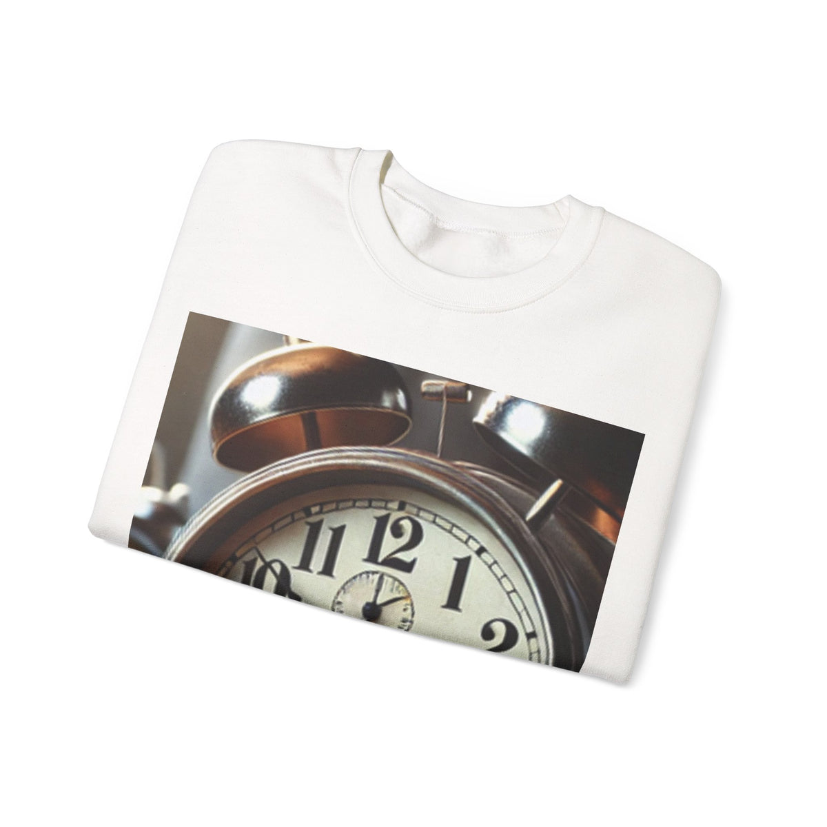 Vintage Alarm Clock Morning Routine Soft Sweatshirt