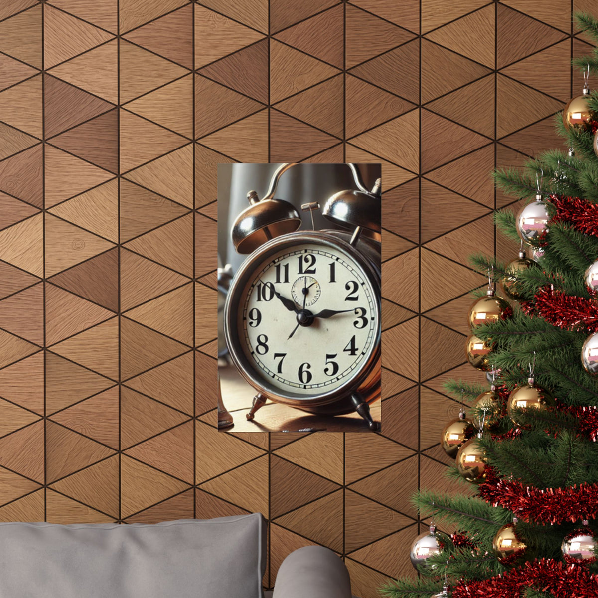 Vintage Alarm Clock Morning Routine Classic Clock Poster