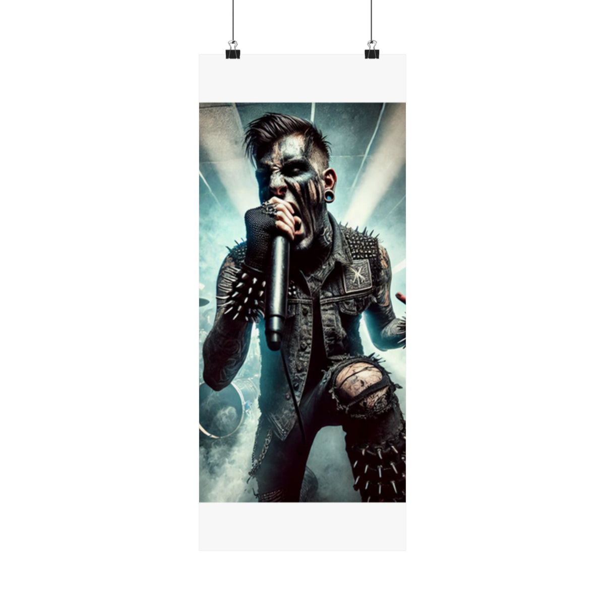 Punk Rock Vocalist Stage Energy Music Room Poster