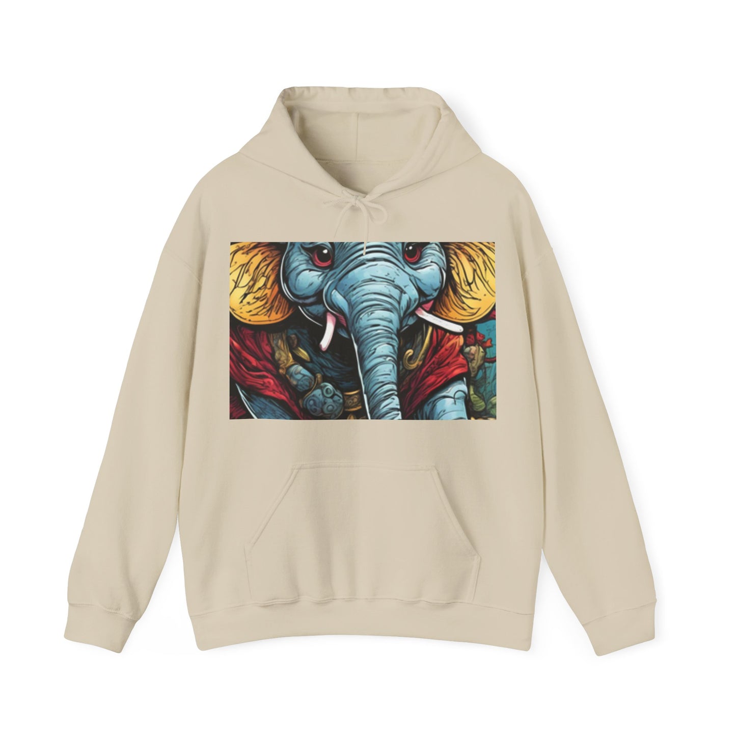 Colorful Elephant Garden Parade Wildlife Animal Art Hoodie